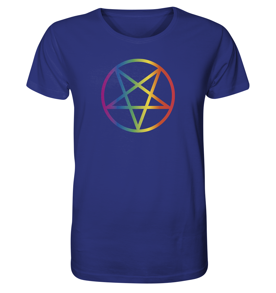 Regenbogen Pentagramm Unisex Shirt