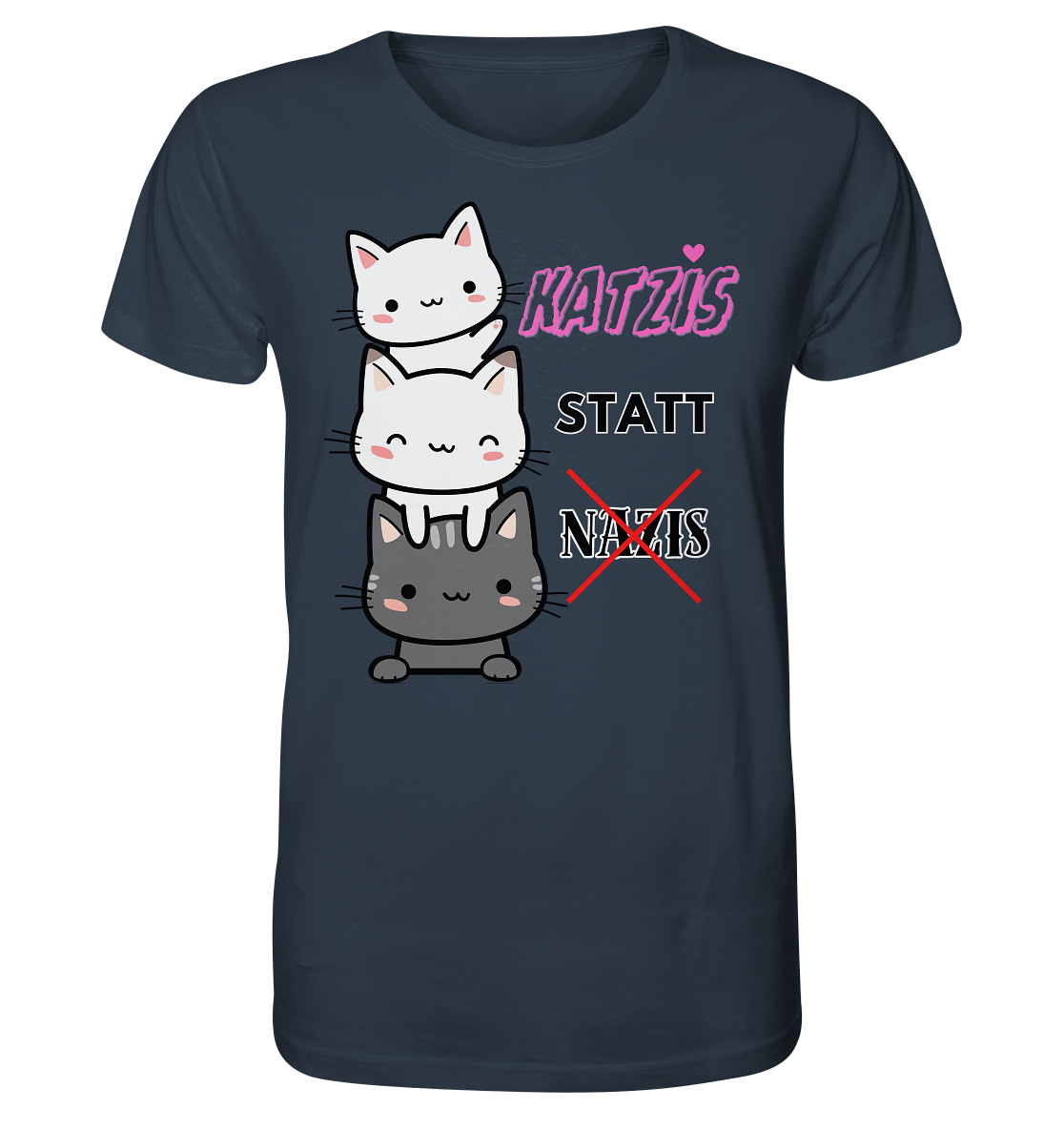 Katzis statt Nazis - Organic Shirt