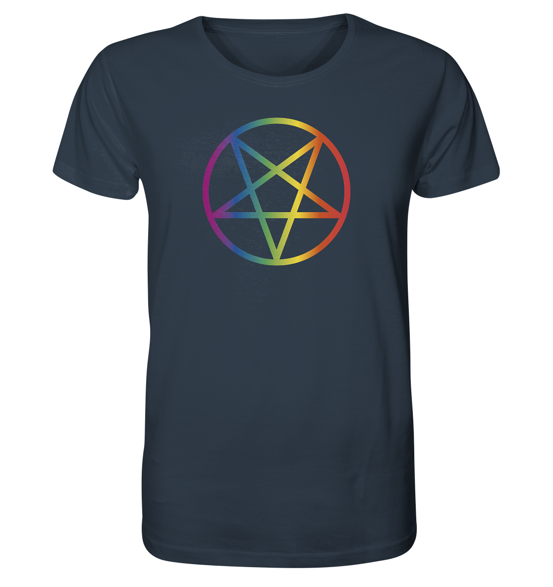 Regenbogen Pentagramm Unisex Shirt