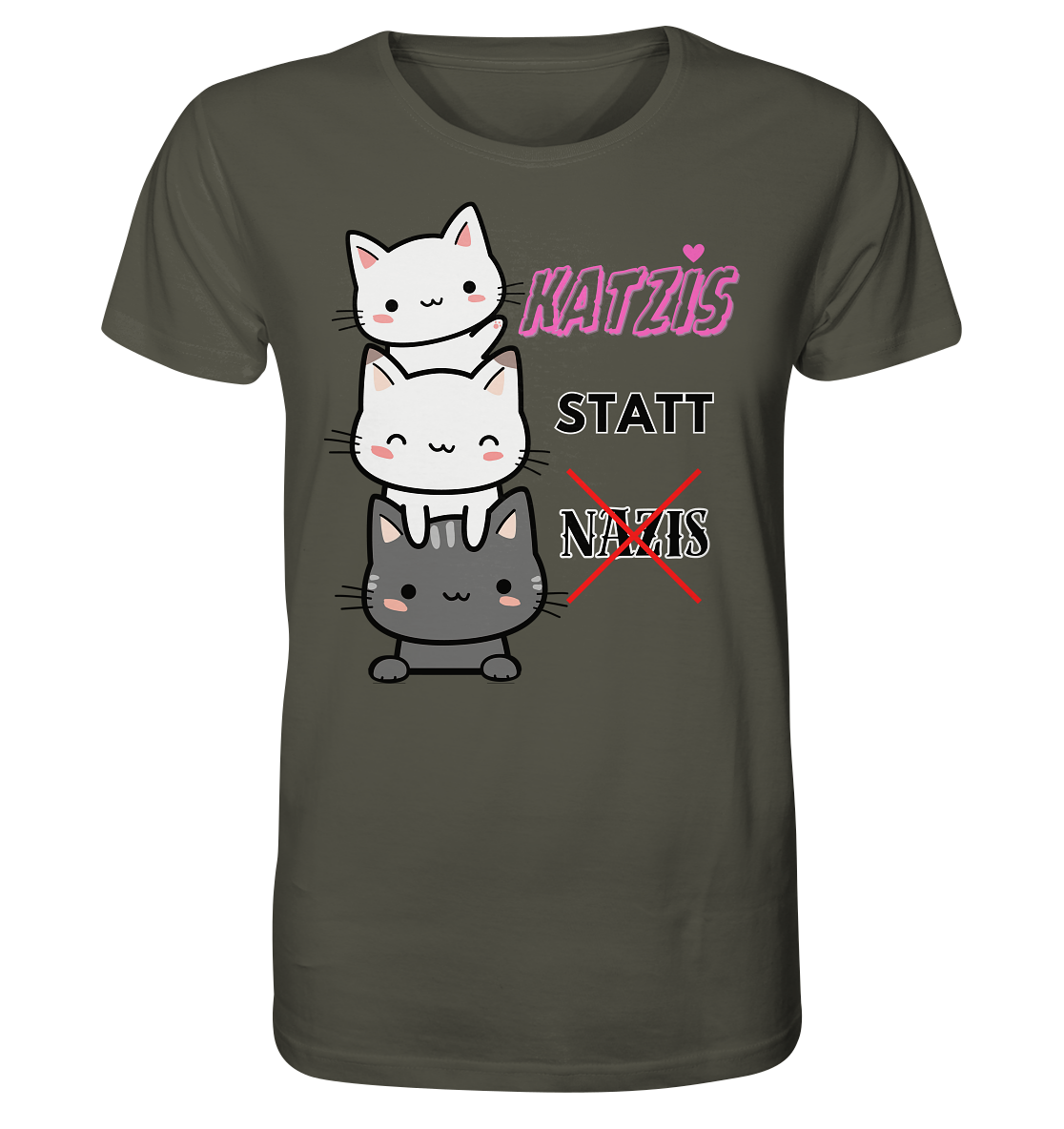 Katzis statt Nazis - Organic Shirt