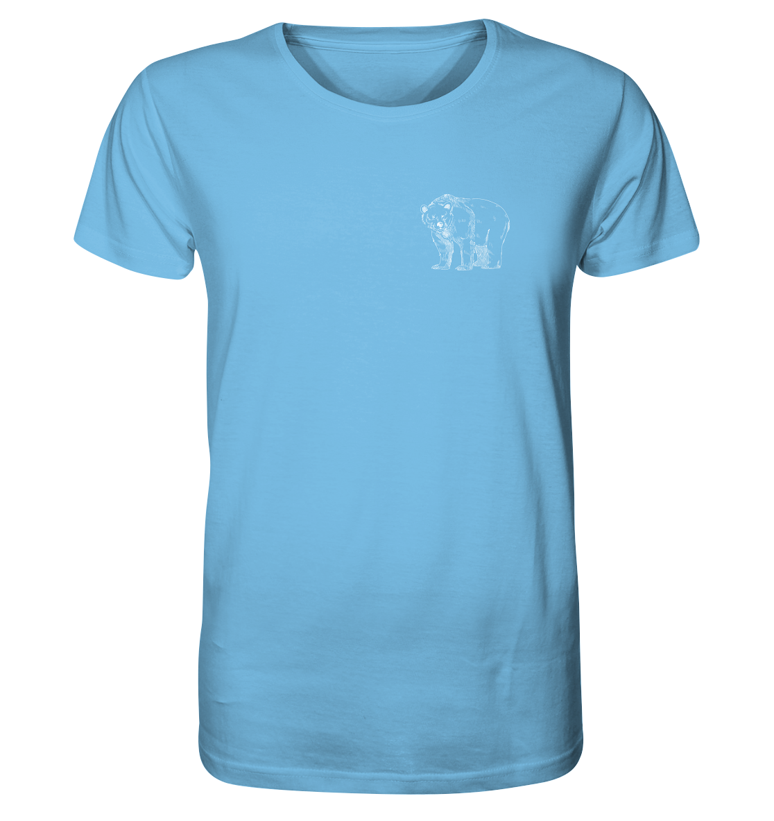 Team Bär Backprint (weiß) Unisex Shirt