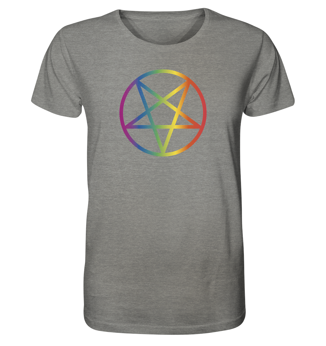 Regenbogen Pentagramm Unisex Shirt