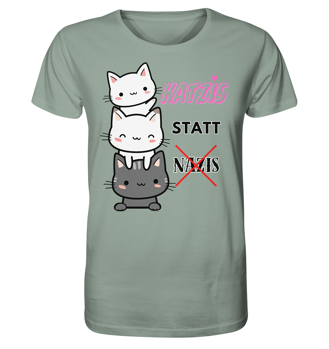 Katzis statt Nazis - Organic Shirt