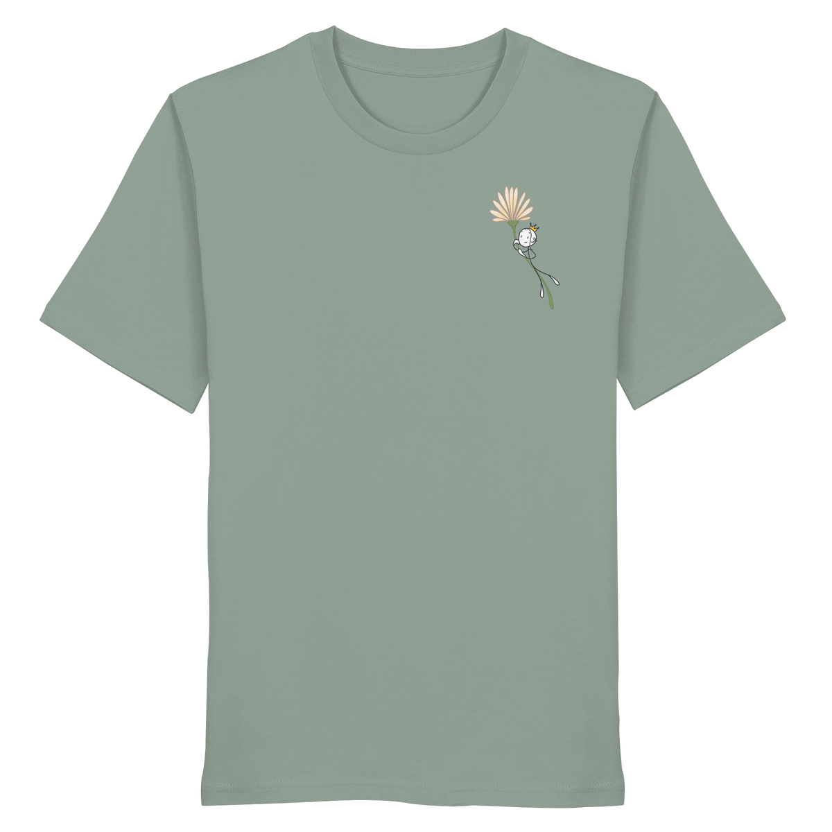 Seelenmännchen "Blumenfliegen Edition" (hell) - Organic Shirt