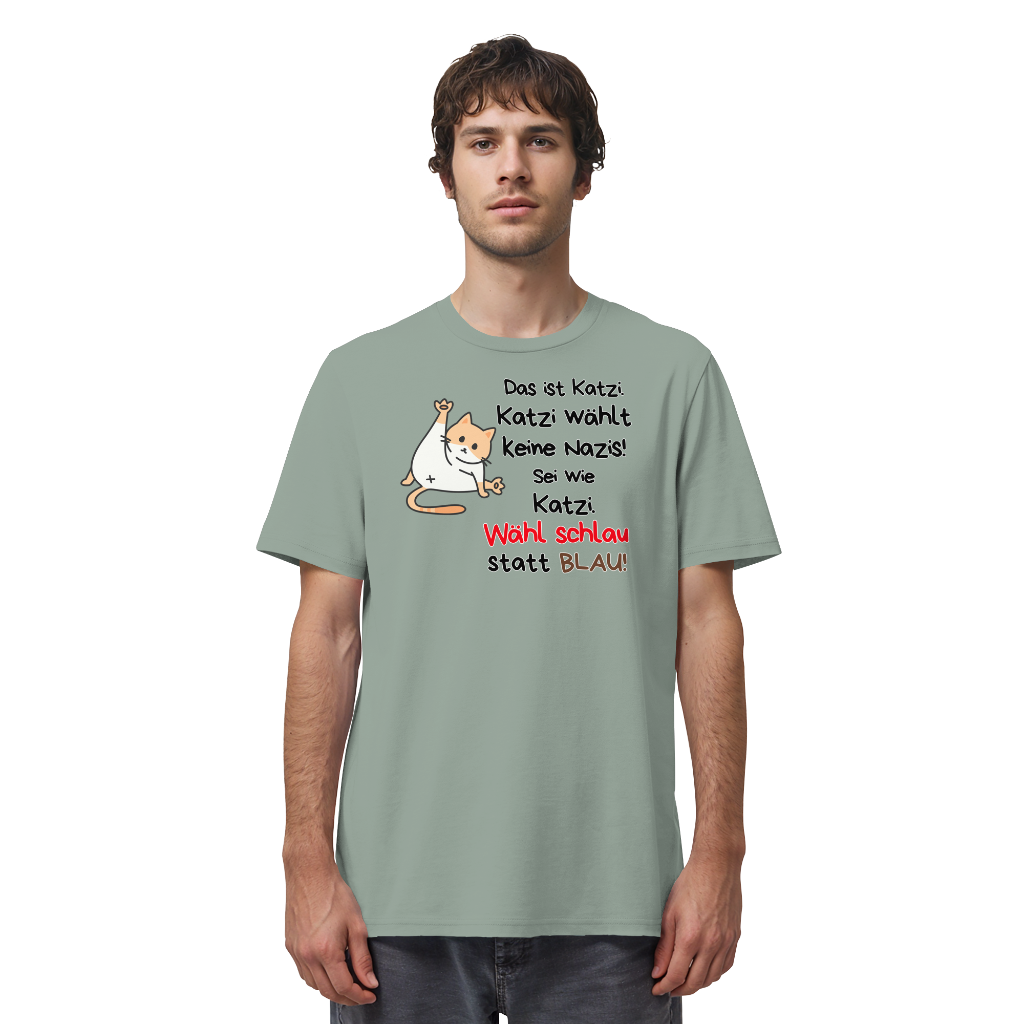 Katzi wählt keine Nazis! - Organic Shirt