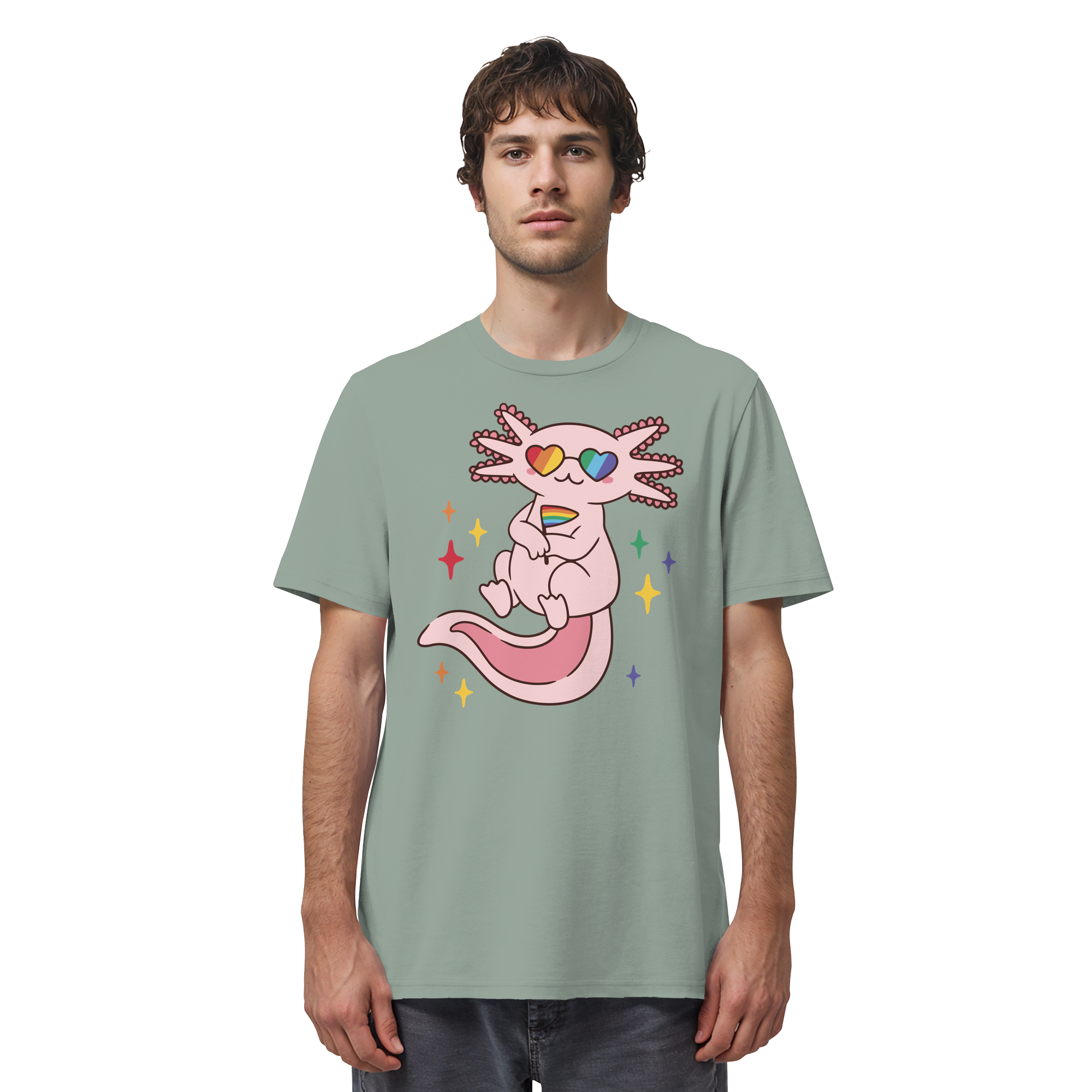 Big Pride Axolotl - Organic Shirt