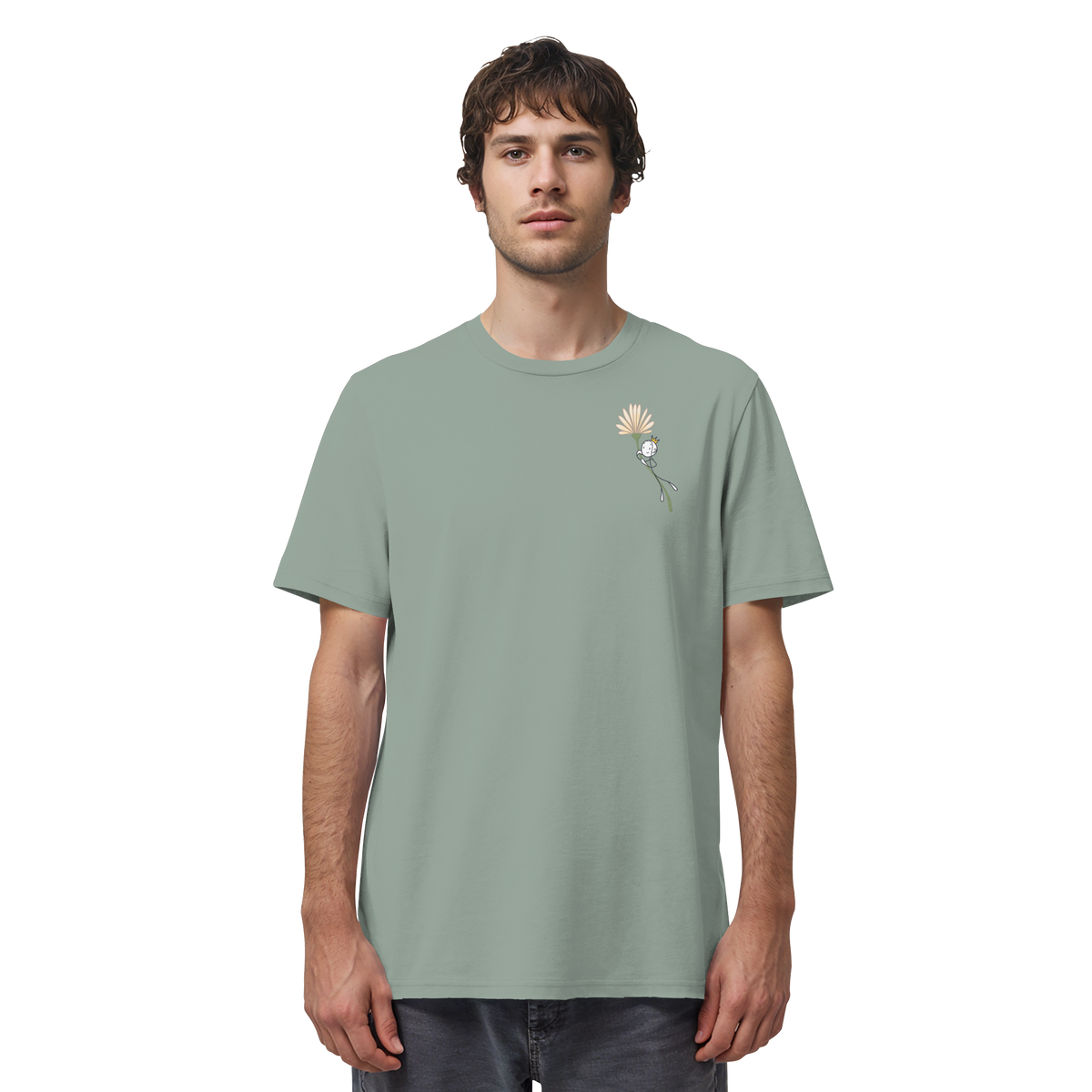 Seelenmännchen "Blumenfliegen Edition" (hell) - Organic Shirt