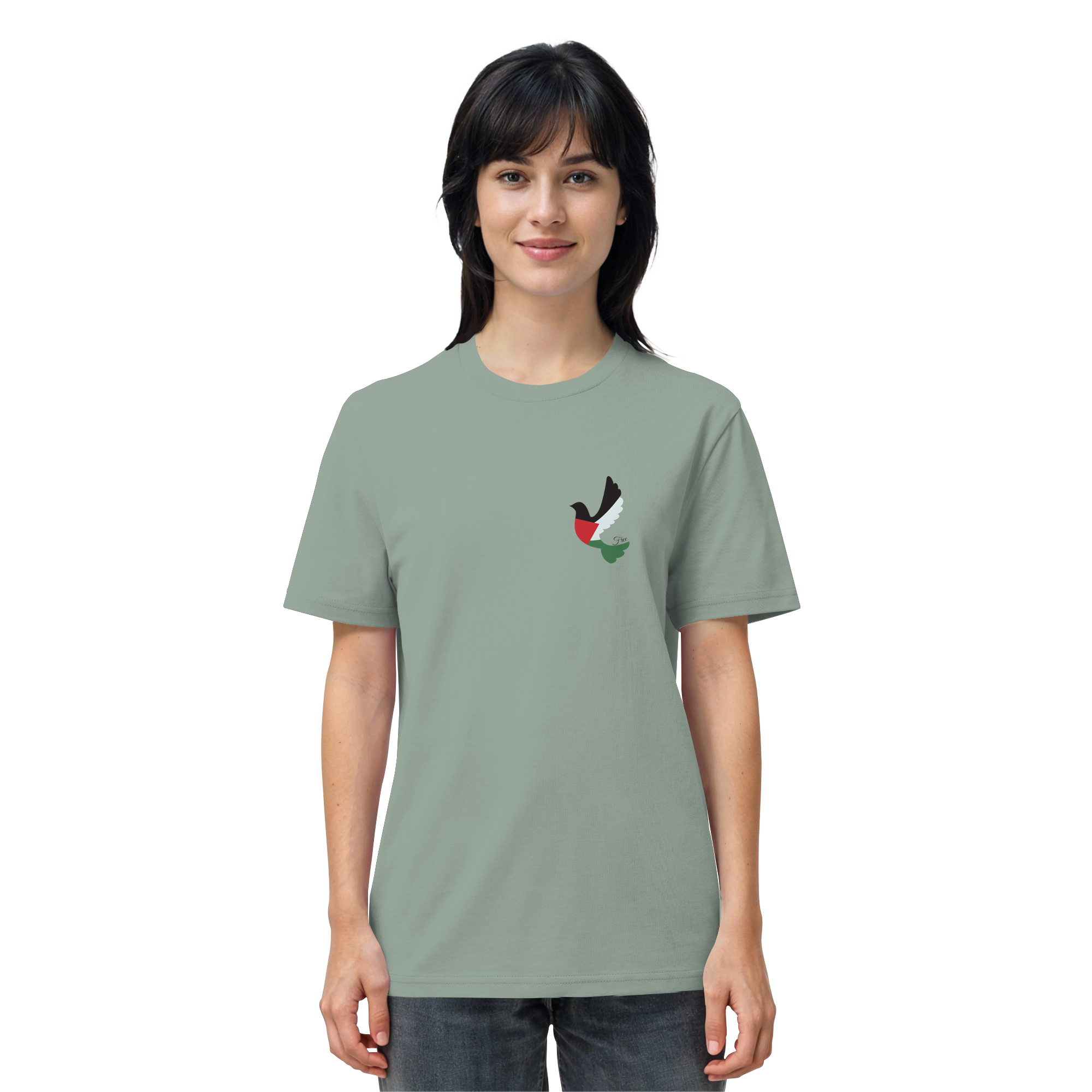 Free Palestine "Unbroken Wings Edition" - Organic Shirt