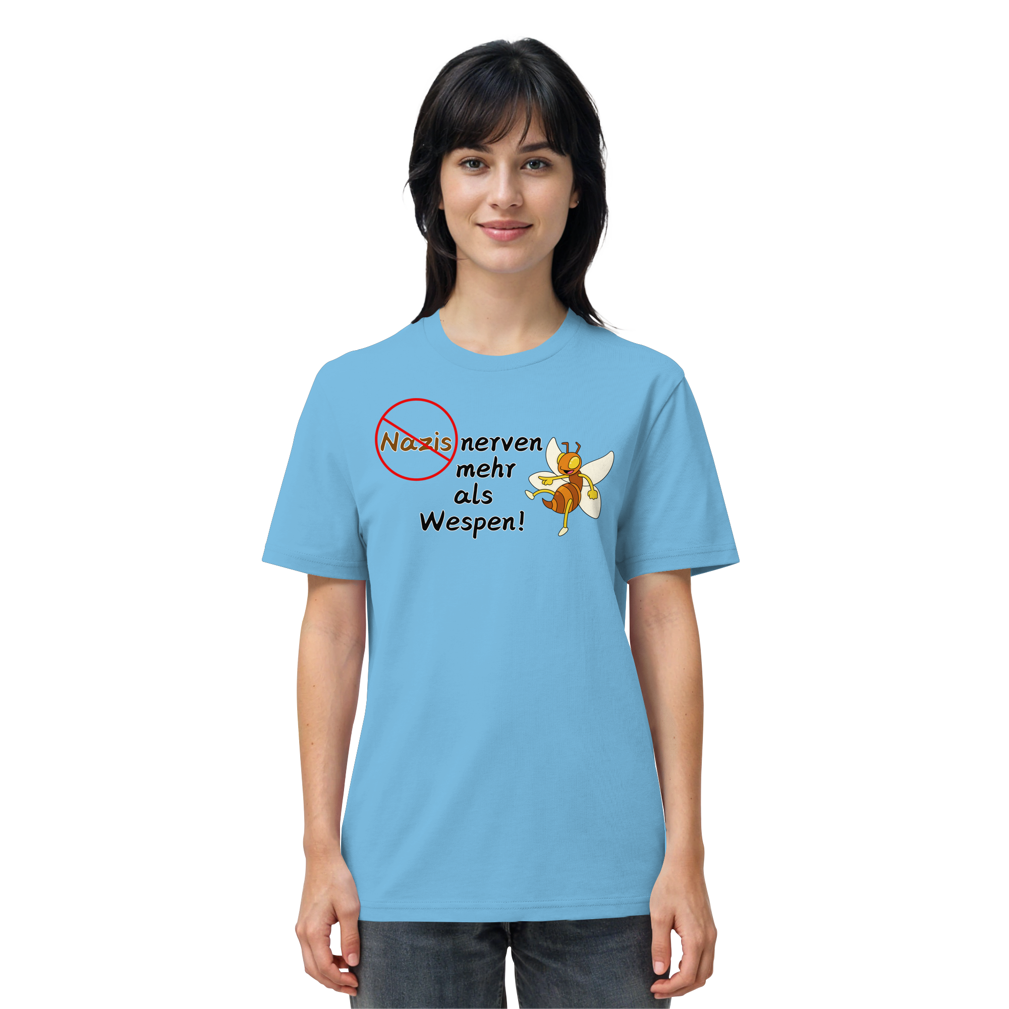 Nazis nerven mehr als Wespen - Organic Shirt