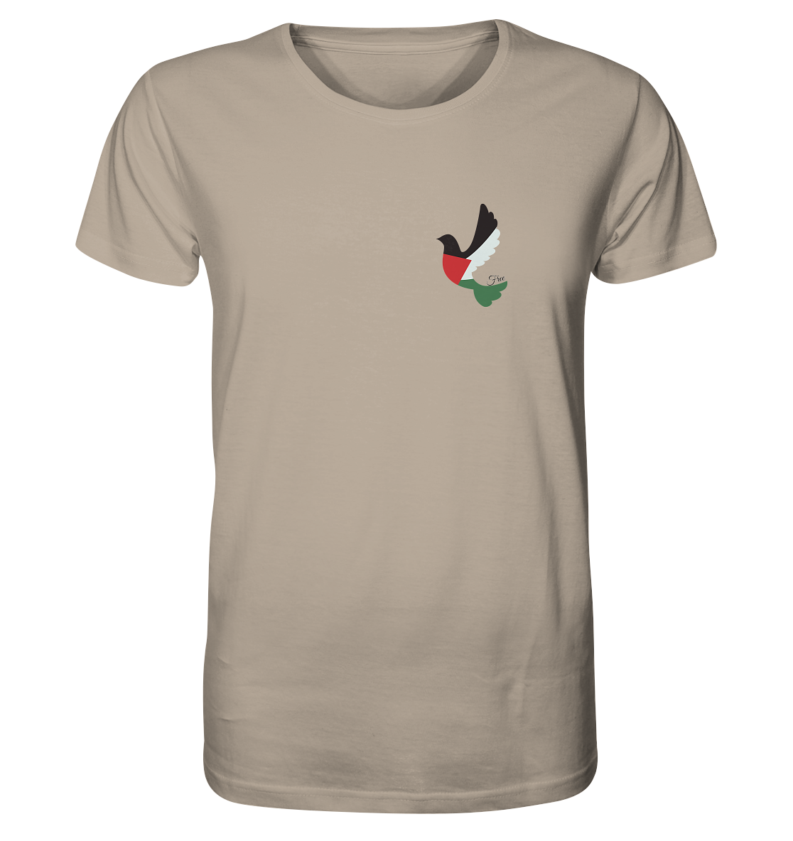 Free Palestine "Unbroken Wings Edition" - Organic Shirt