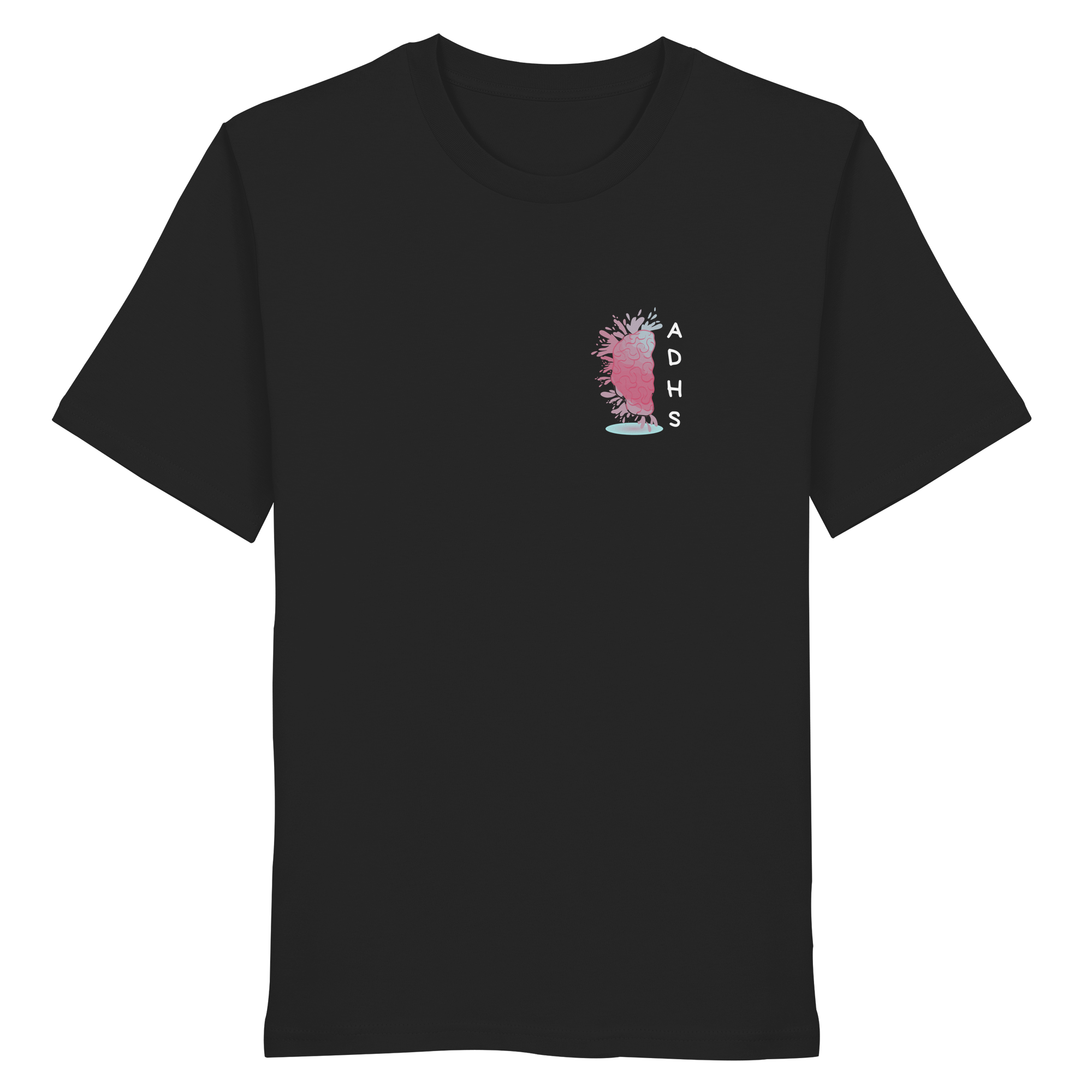 ADHS Aktiv Direkt Humorvoll Sozial Backprint - Organic Shirt