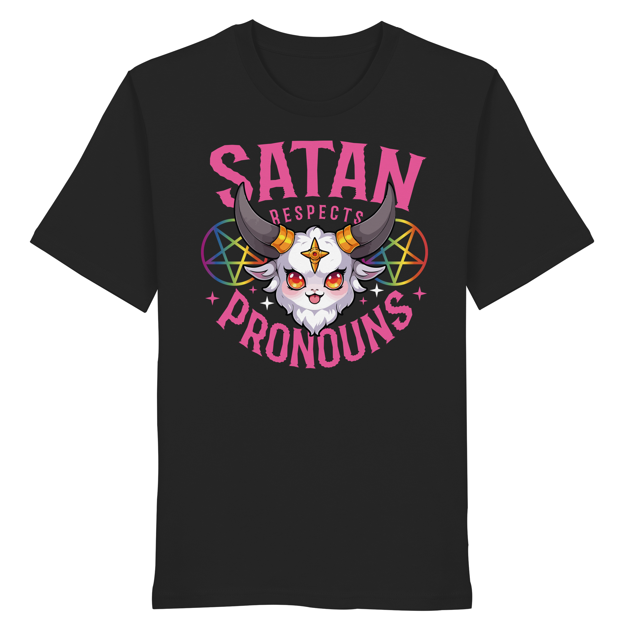 Satan Respects Pronouns - Organic Shirt