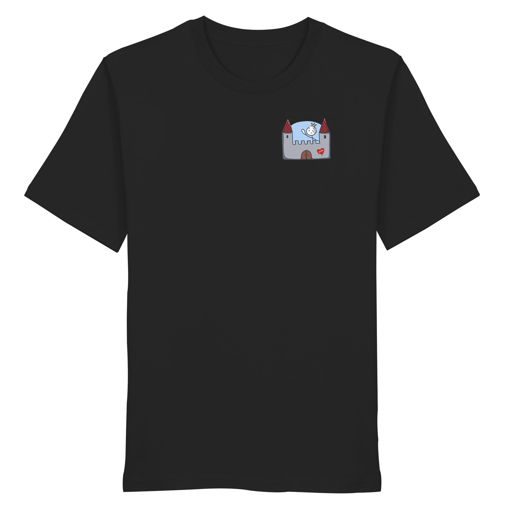 Hier und jetzt bin ich in Sicherheit "Bunte Edition" Backprint - Organic Shirt