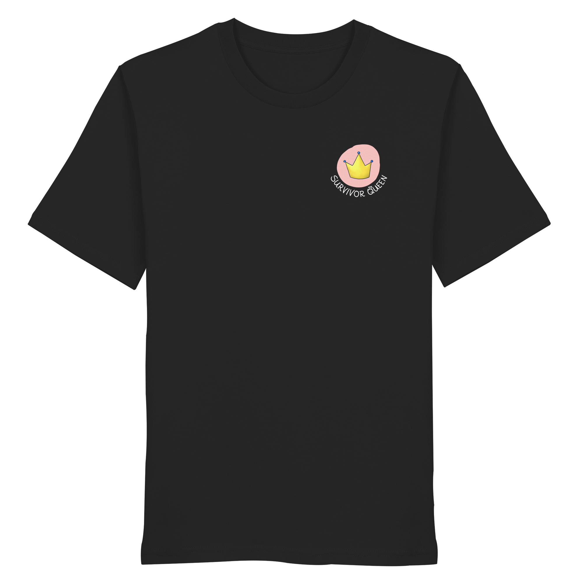 Survivor Queens Logo "Schriftzug Edition" Brustprint (dunkel) - Organic Shirt