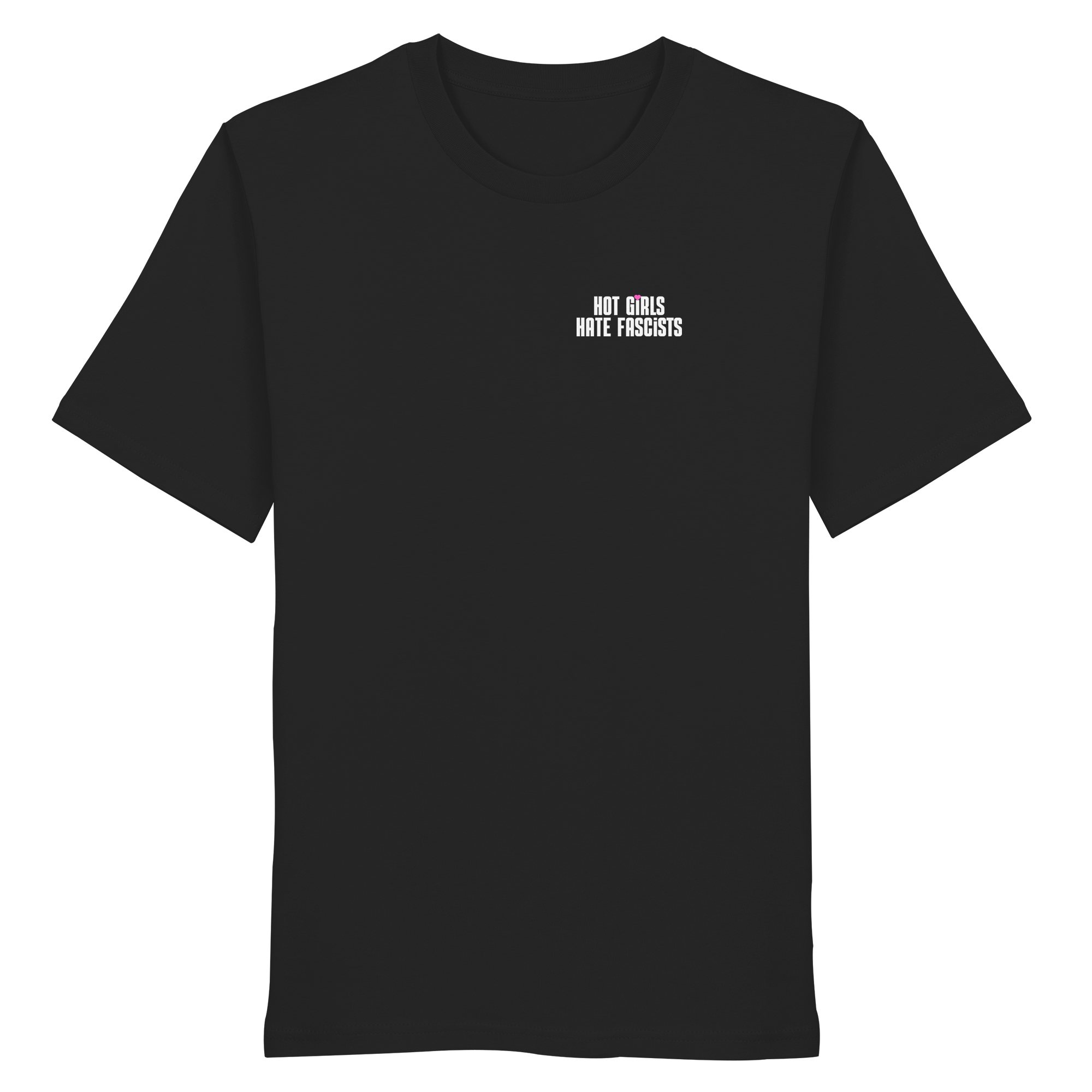 Hot Girls Hate Fascists (dunkel) - Organic Shirt
