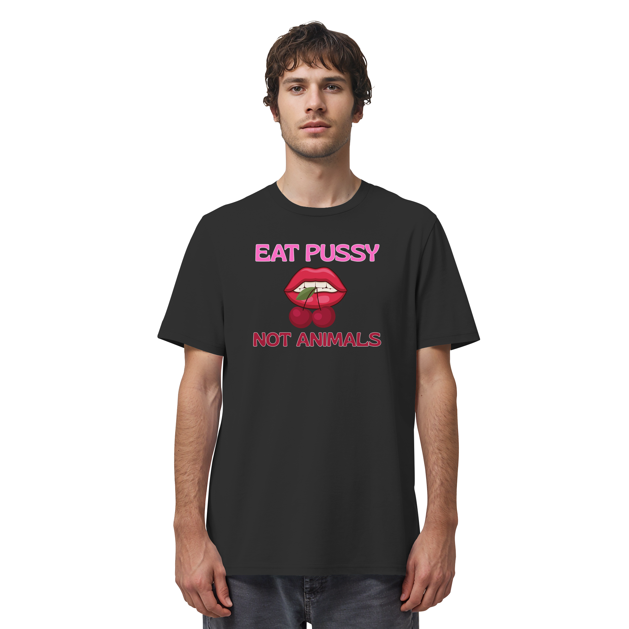 Eat Pussy Not Animals "Cherry Bite Edition" - Organic Shirt
