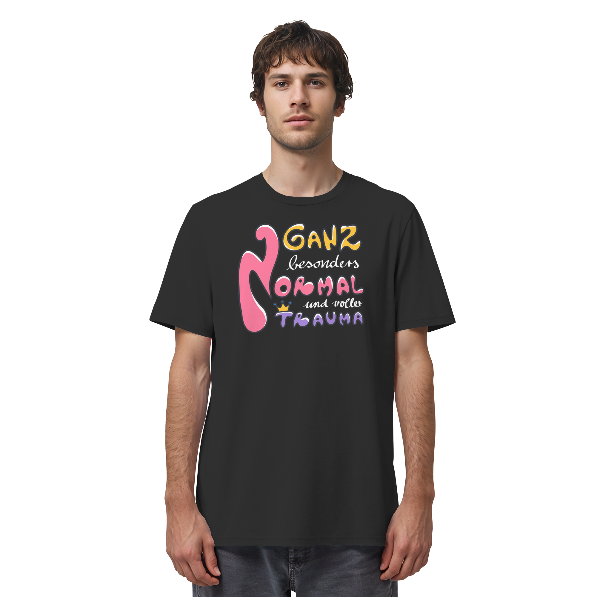Ganz besonders Normal und voller Trauma "Bunte Edition" - Organic Shirt