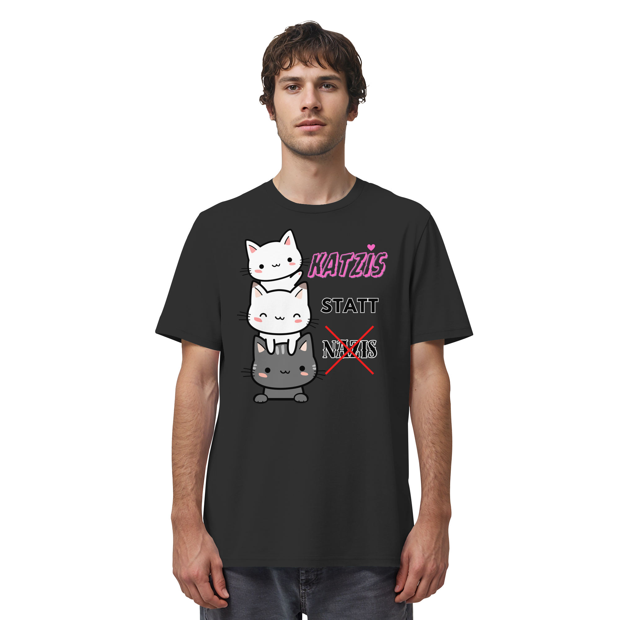 Katzis statt Nazis - Organic Shirt