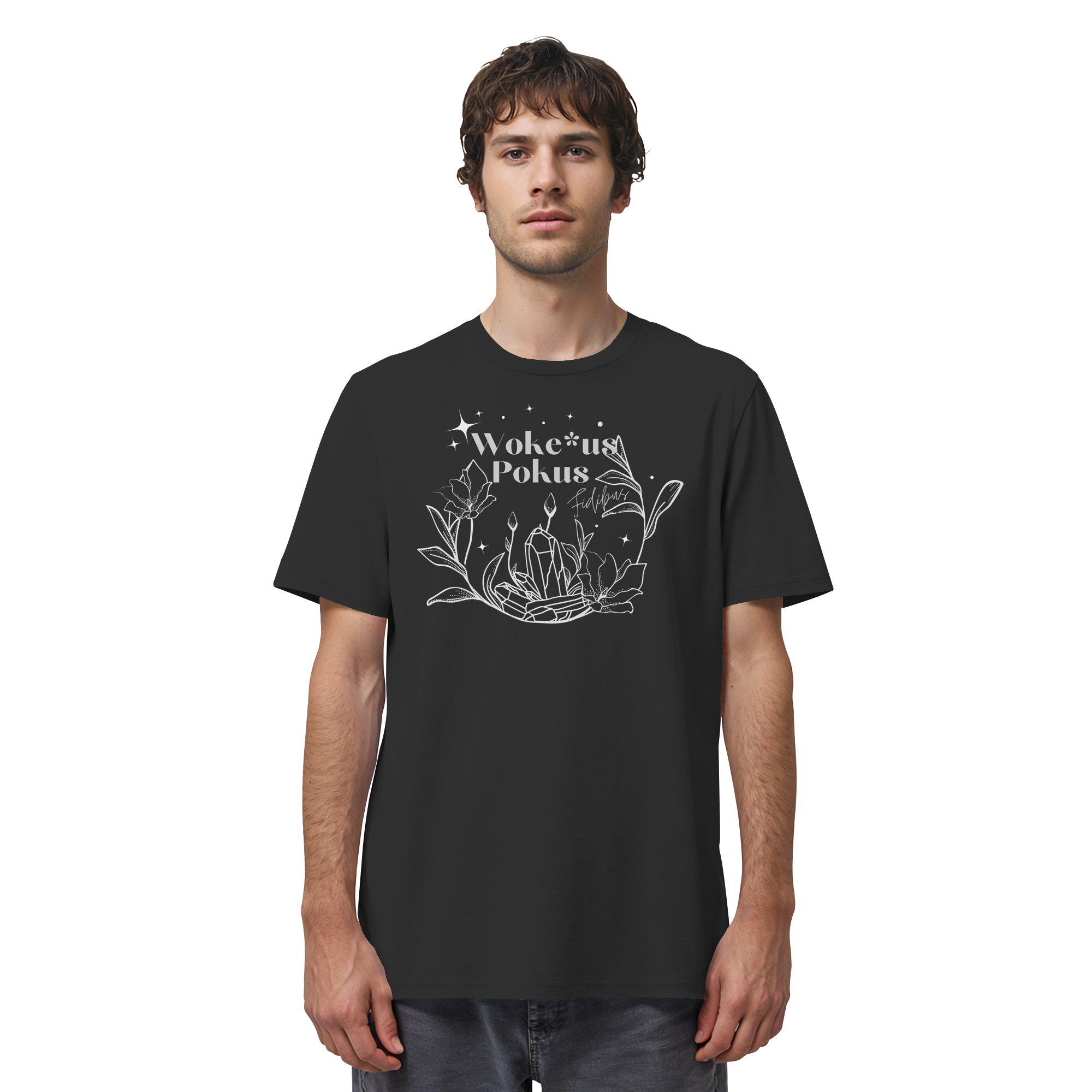 Woke*us Pokus (weiße Schrift) - Organic Shirt