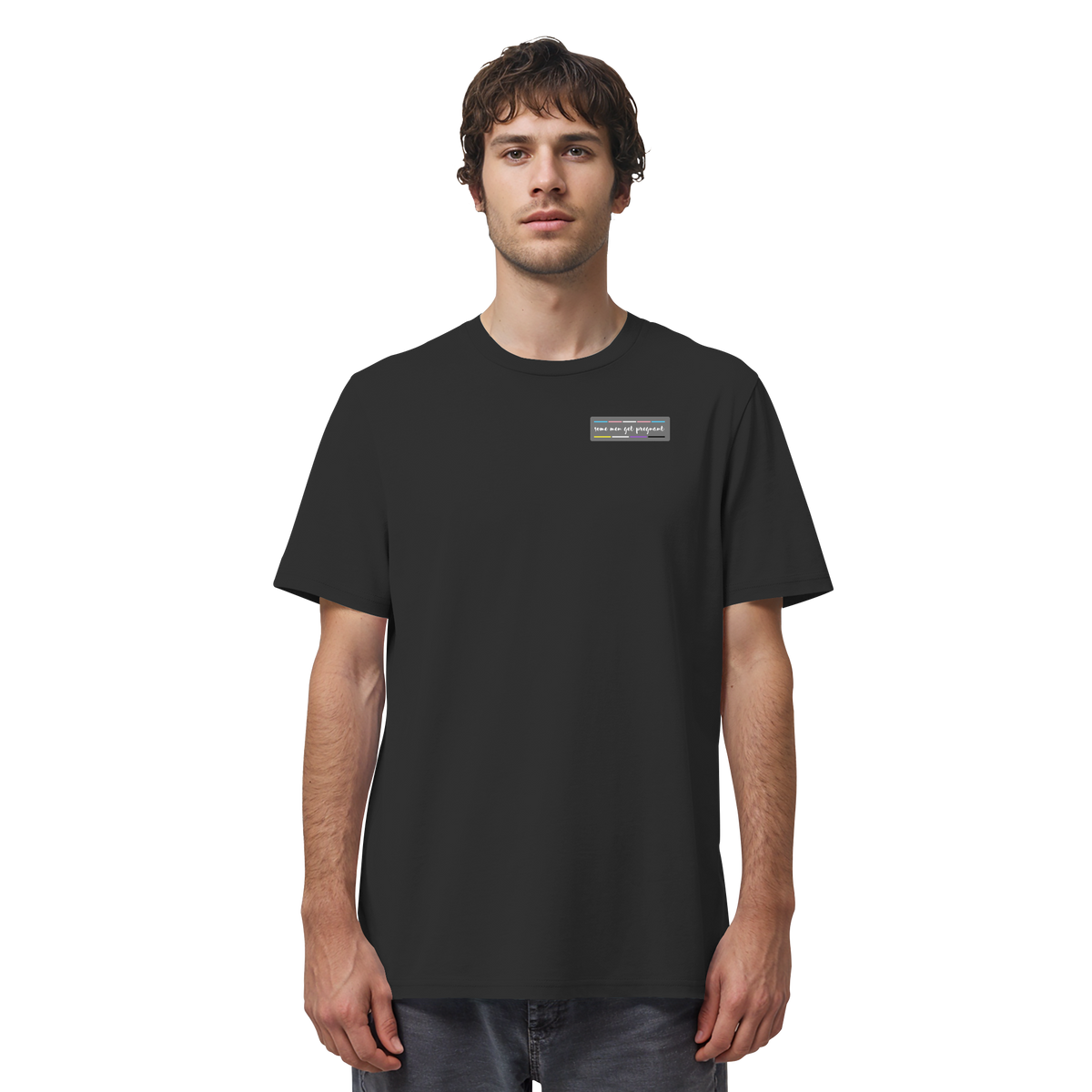 some men get pregnant "Trans Stripes Edition" - Organic Shirt