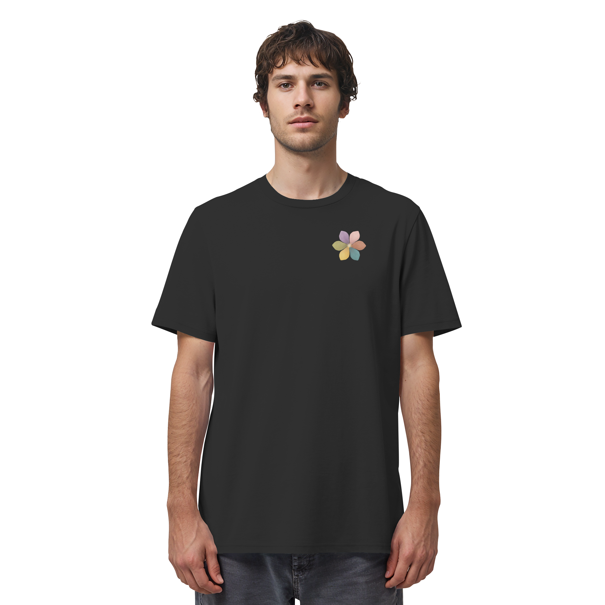 Ich sorge gut für mich "Achtsamkeitsblüte Edition" Backprint - Organic Shirt