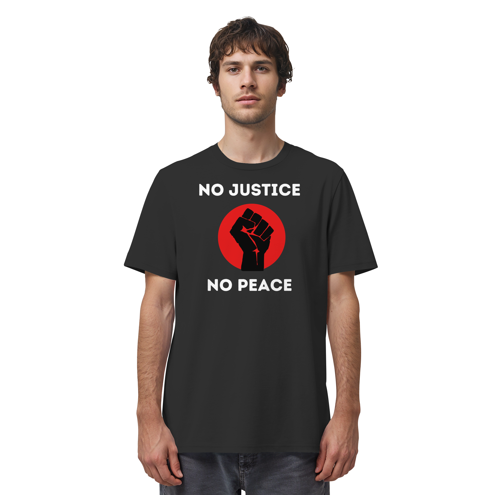 No Justice No Peace "Raised Fist Edition" - Organic Shirt
