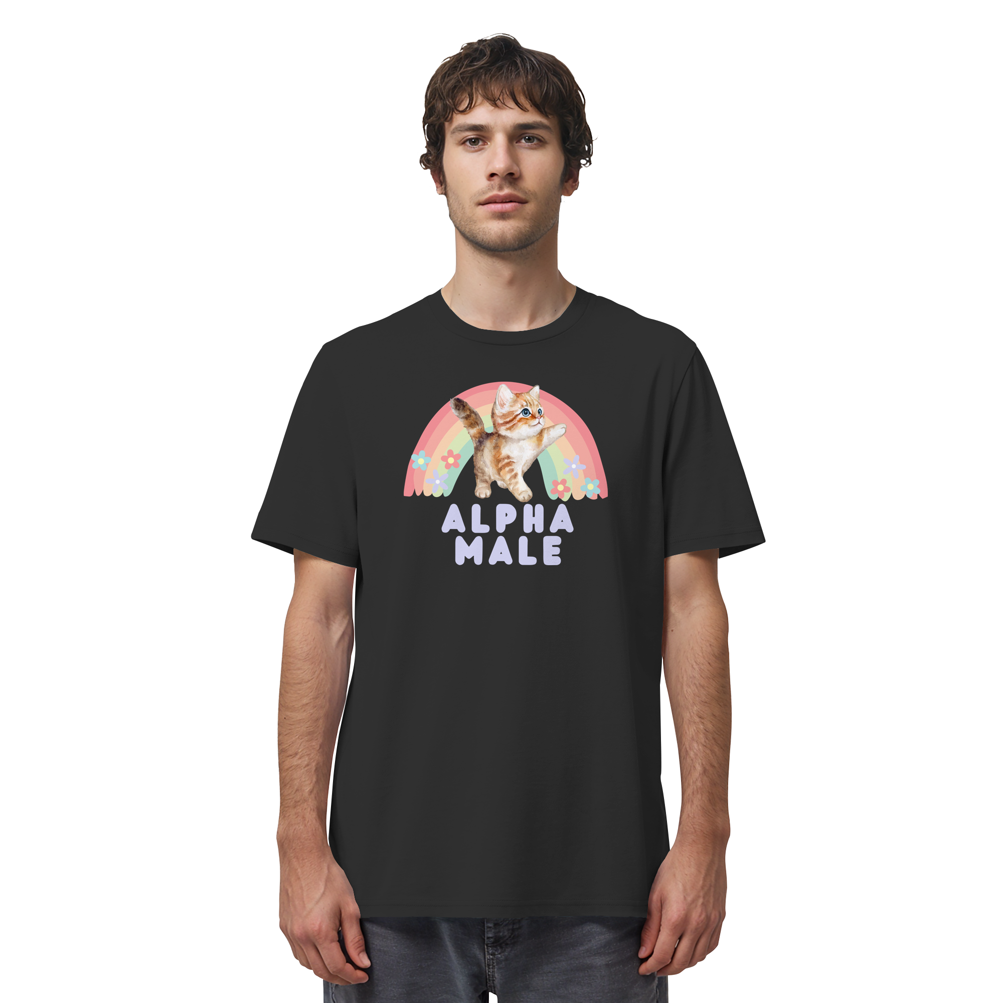 Alpha Male "Rainbow Roar Edition" - Organic Shirt
