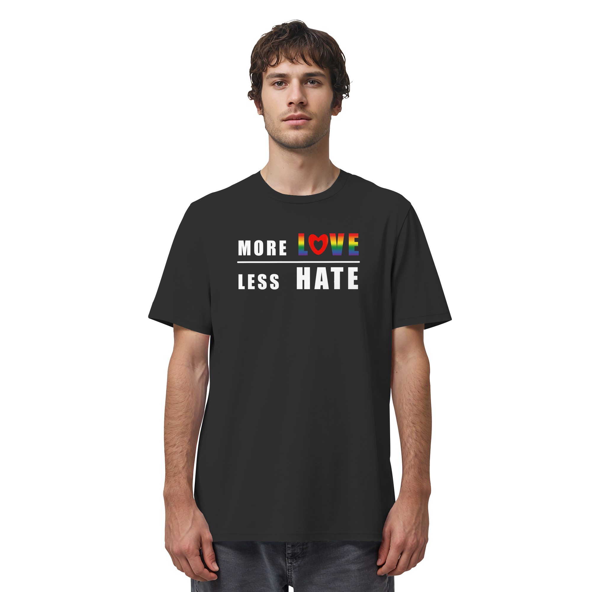 More Love Less Hate "Rainbow Edition" - Organic Shirt