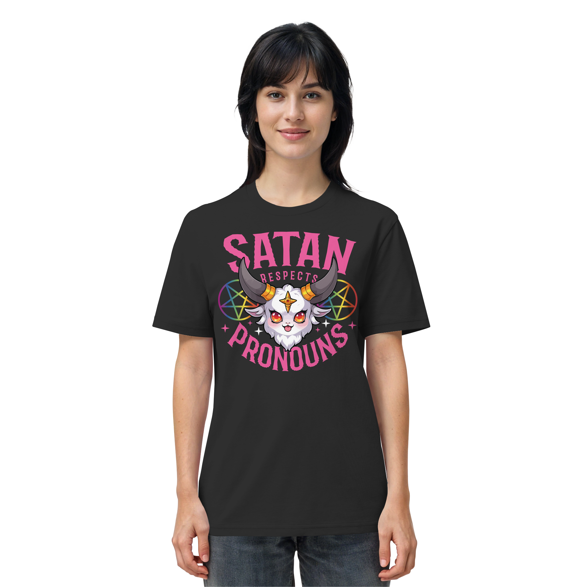 Satan Respects Pronouns - Organic Shirt