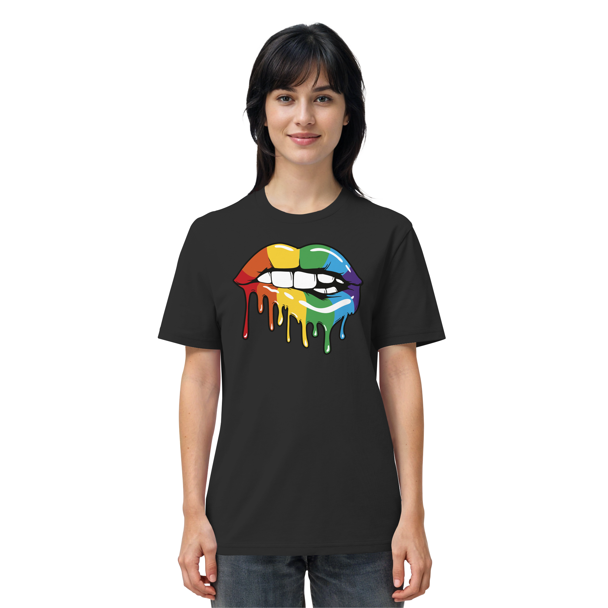 Regenbogen Lippen - Organic Shirt