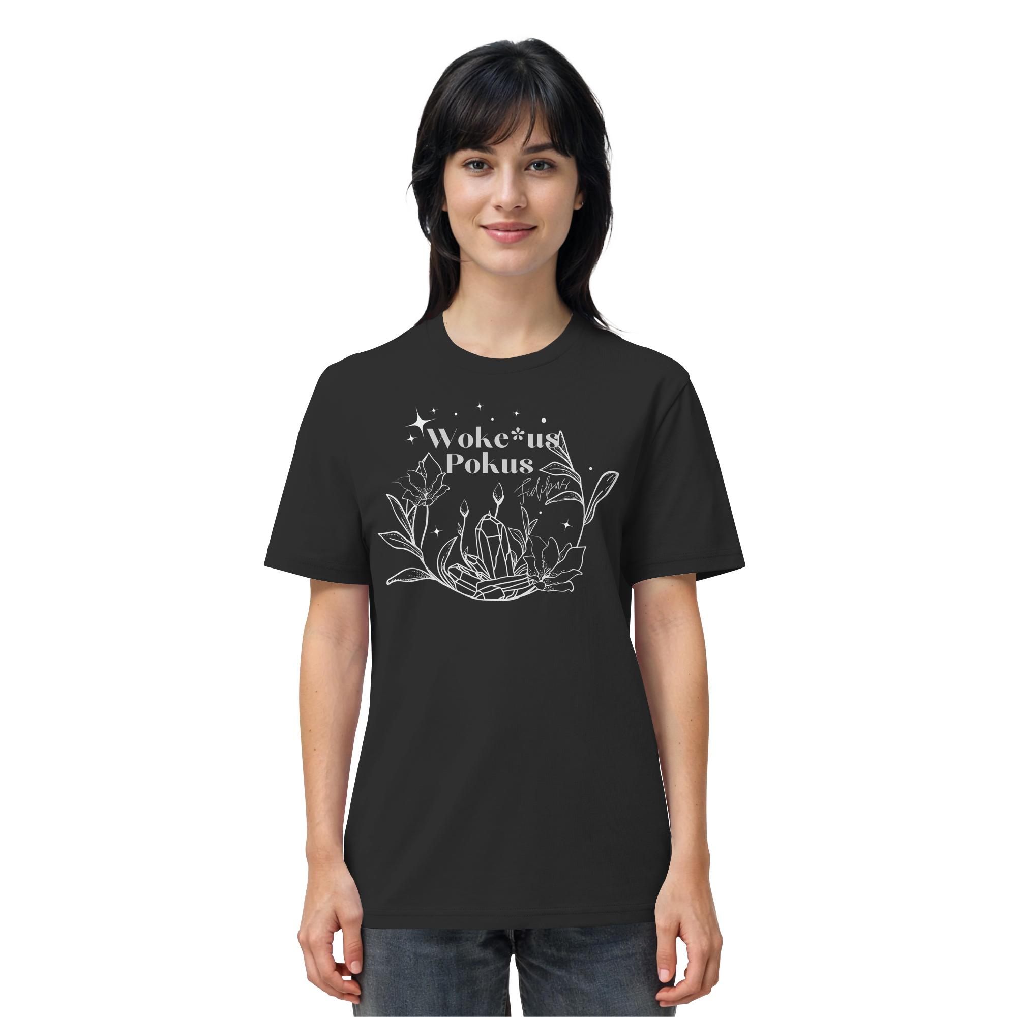 Woke*us Pokus (weiße Schrift) - Organic Shirt