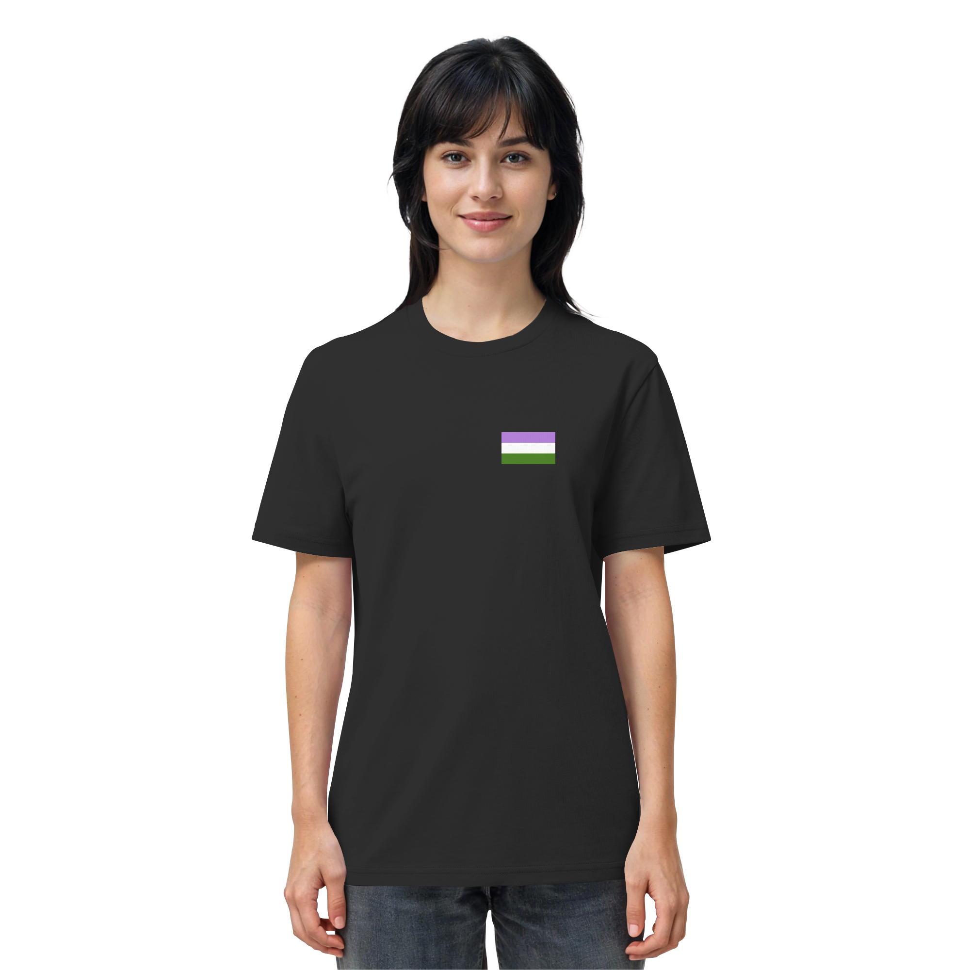 Genderqueer Pride Flag - Organic Shirt