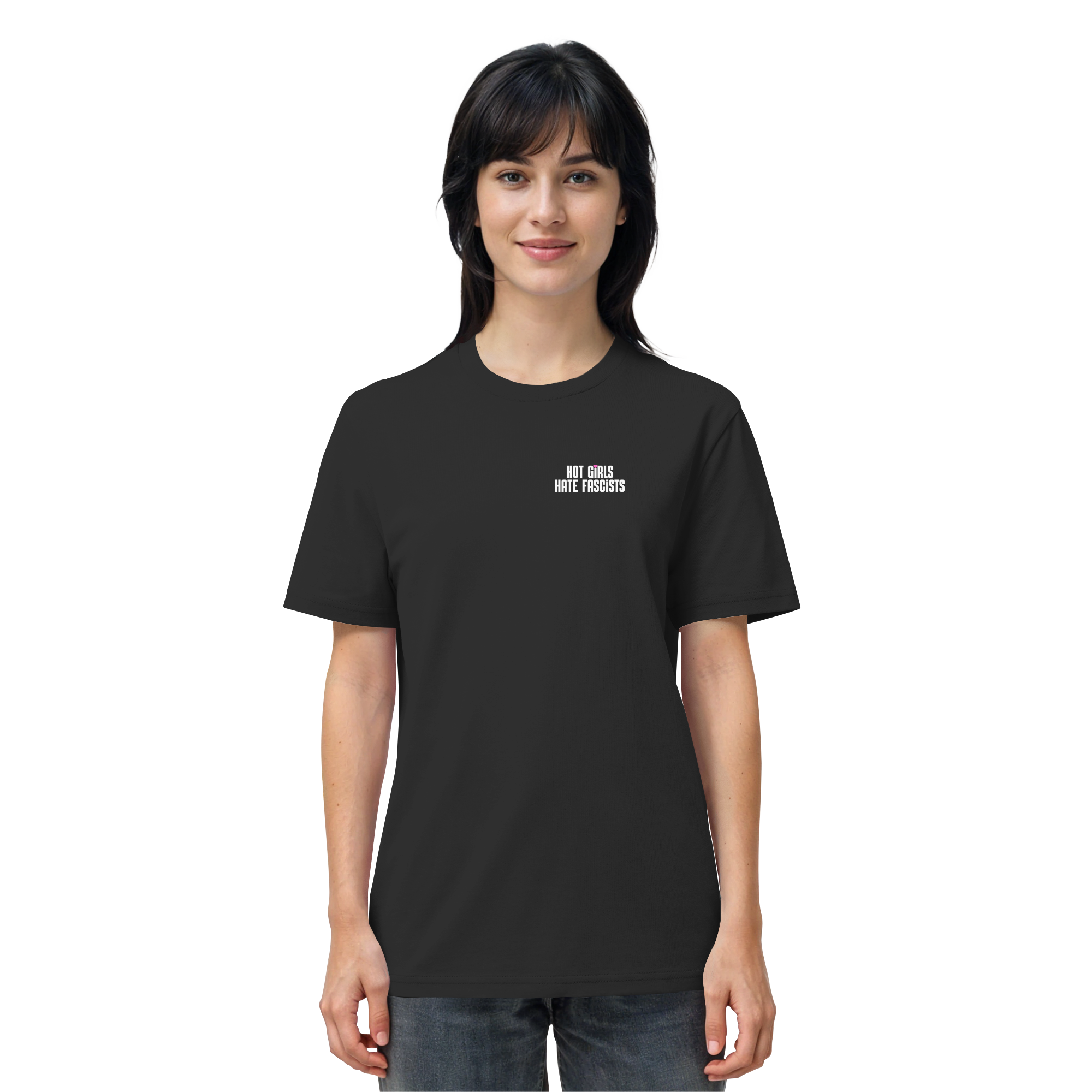 Hot Girls Hate Fascists (dunkel) - Organic Shirt
