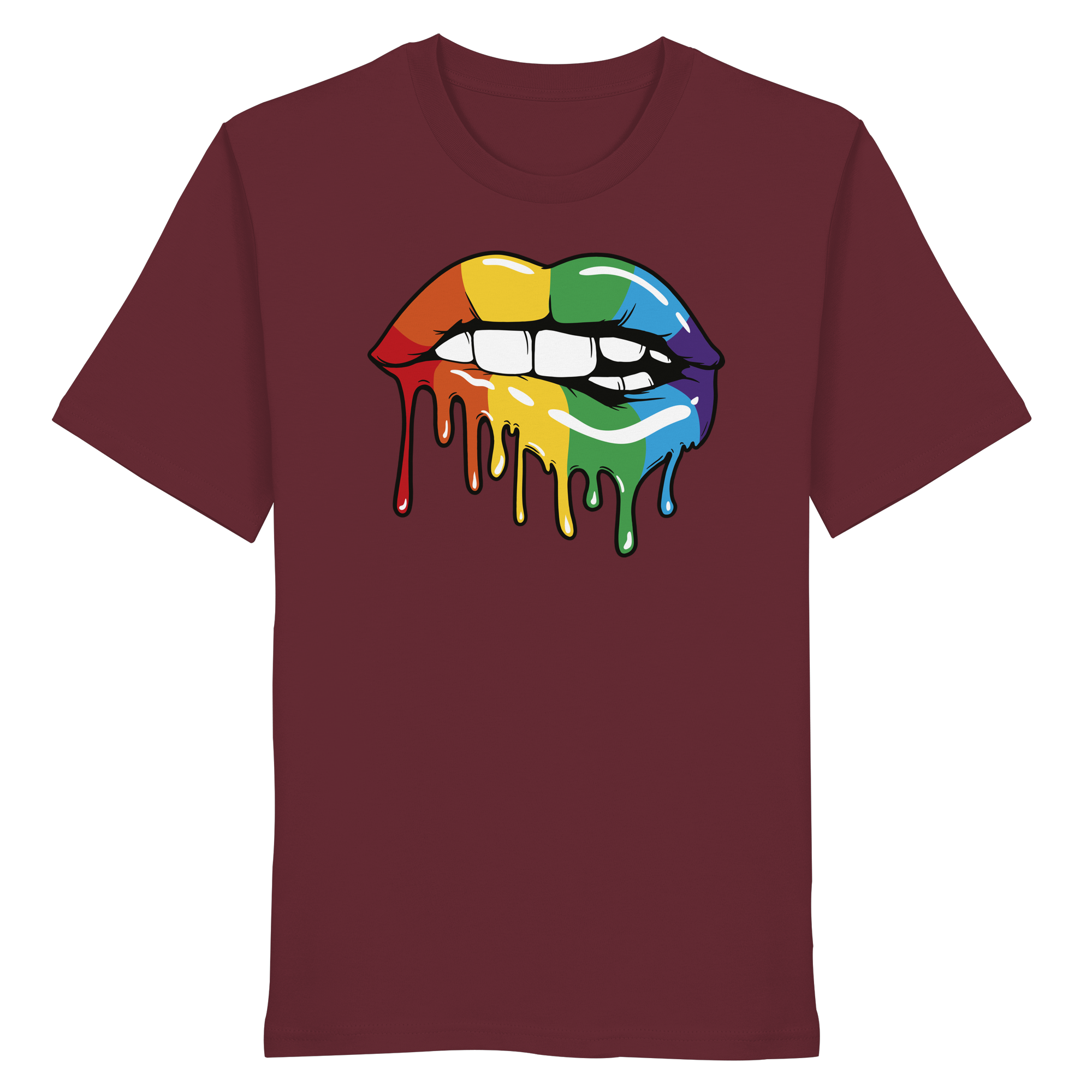 Regenbogen Lippen - Organic Shirt