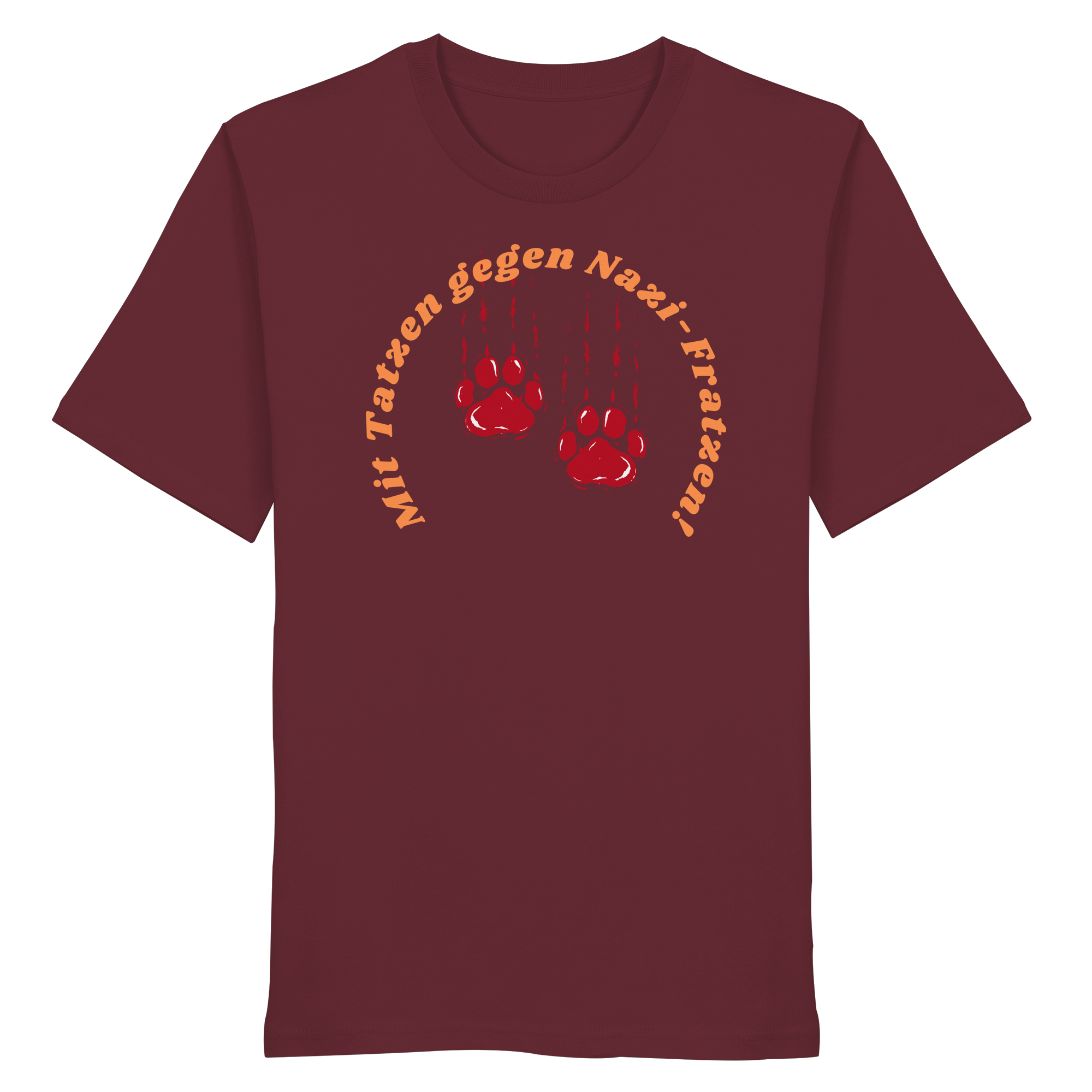 Mit Tatzen gegen Nazi Fratzen - Organic Shirt