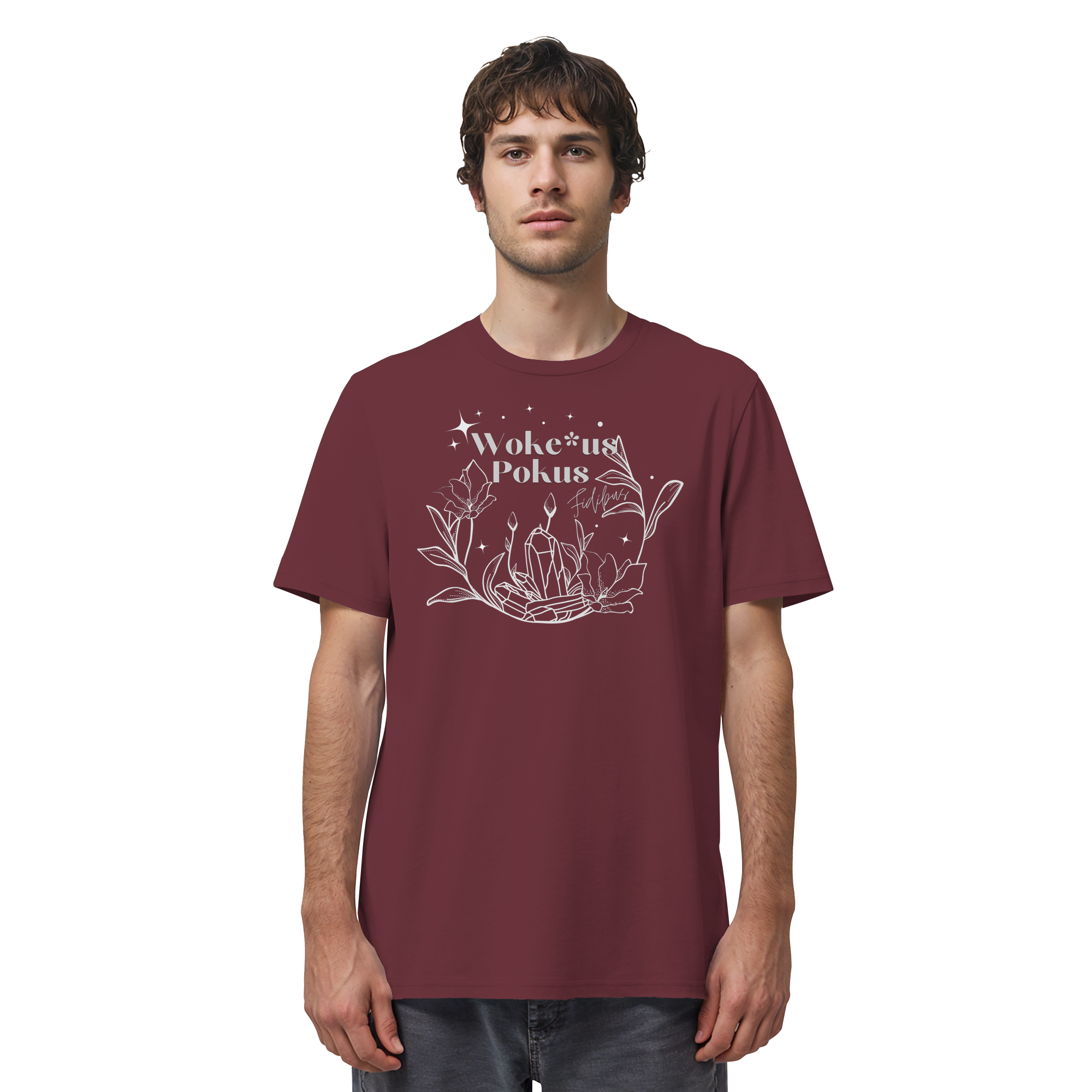 Woke*us Pokus (weiße Schrift) - Organic Shirt