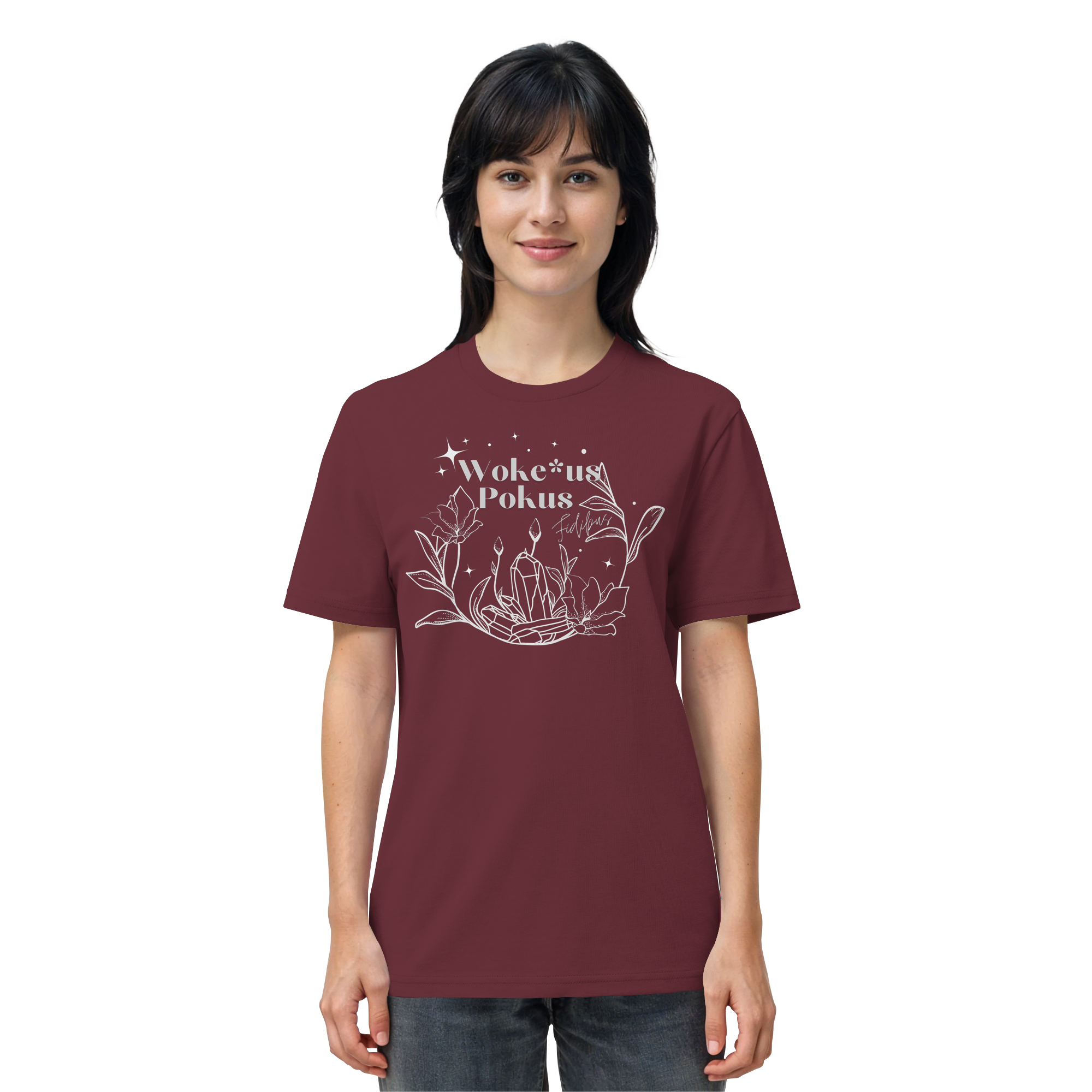 Woke*us Pokus (weiße Schrift) - Organic Shirt