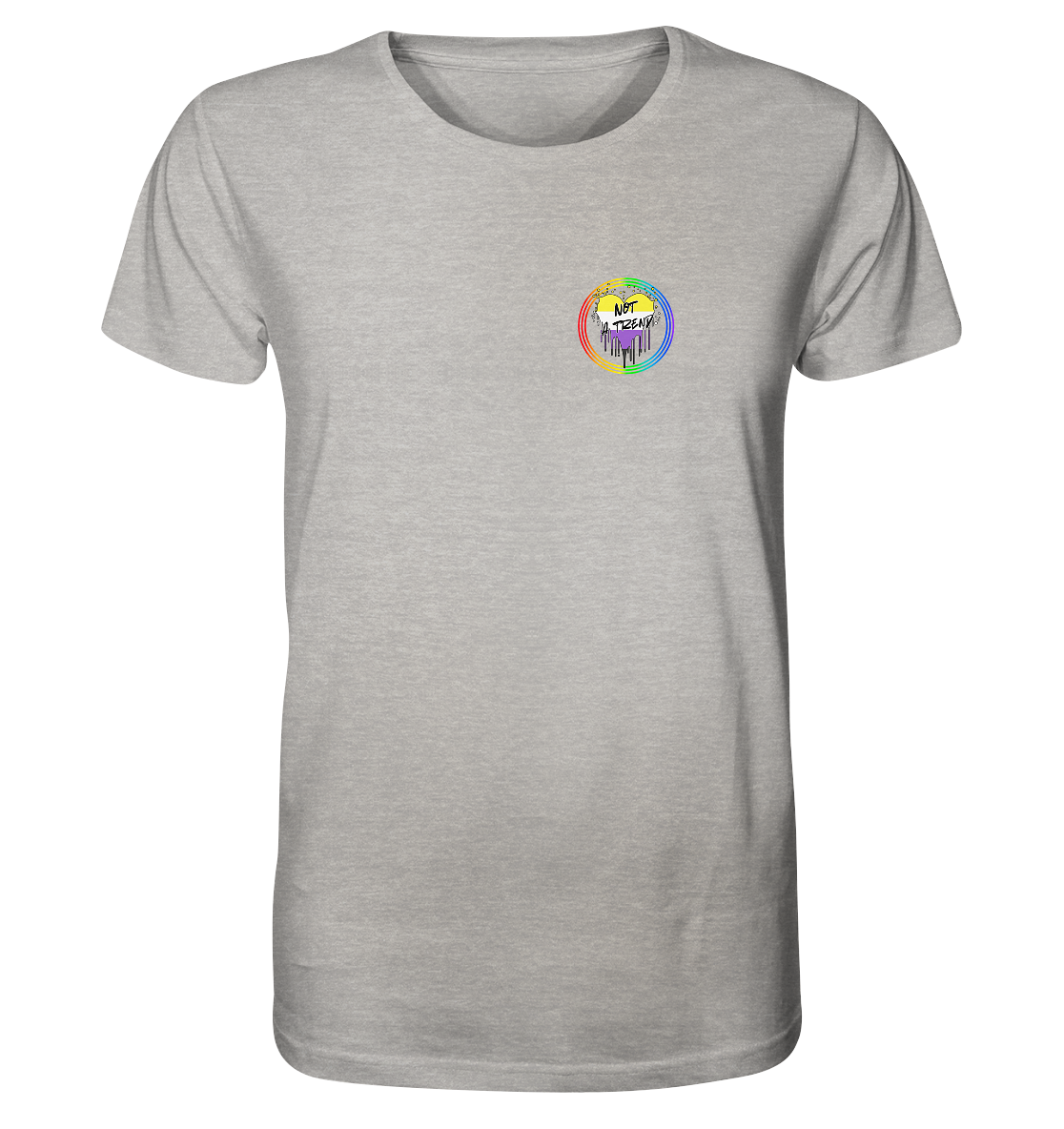 Nonbinary Not a Trend "Regenbogenkreis Edition" - Organic Shirt