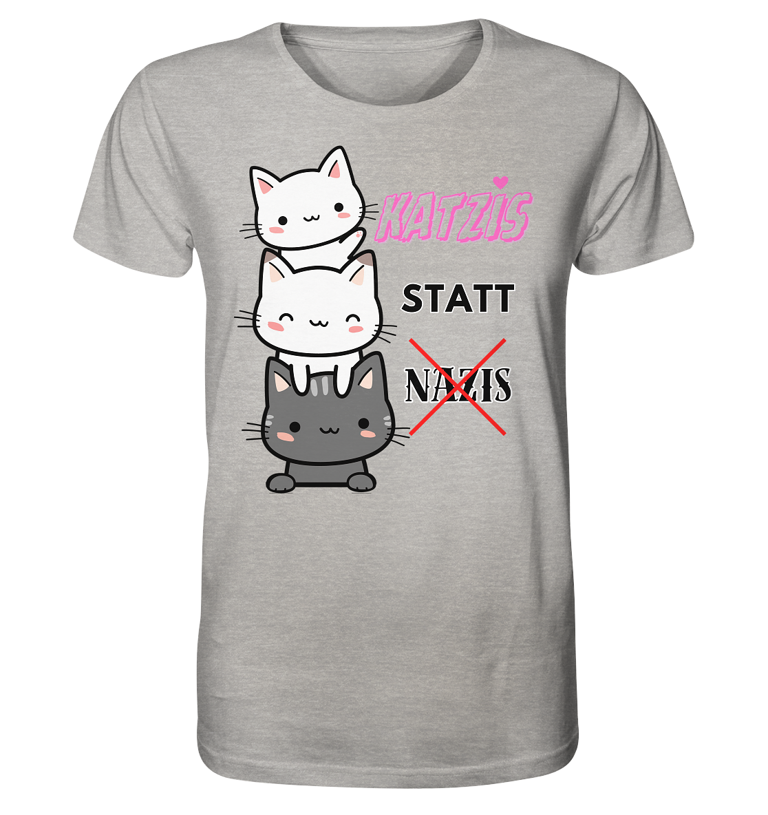 Katzis statt Nazis - Organic Shirt