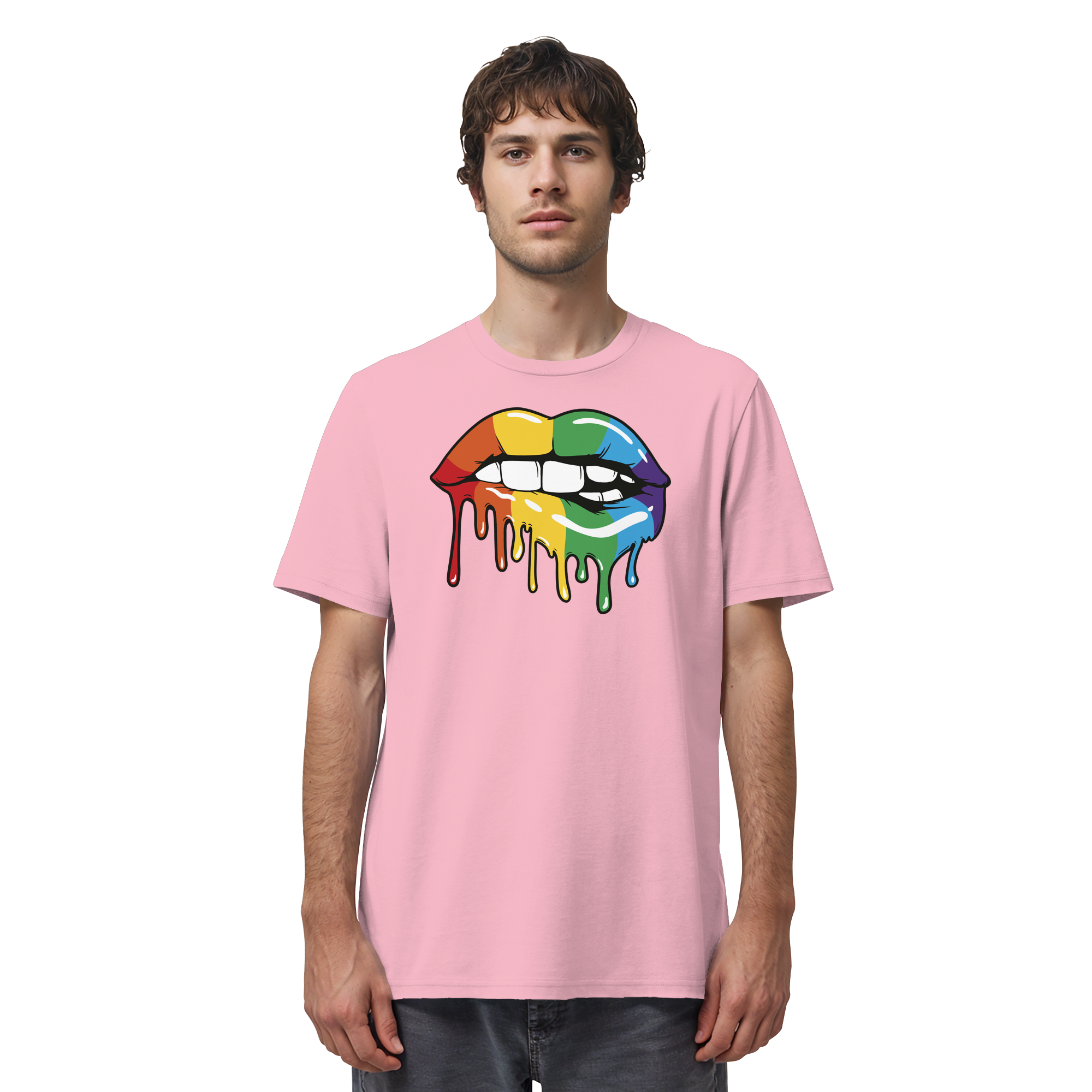 Regenbogen Lippen - Organic Shirt