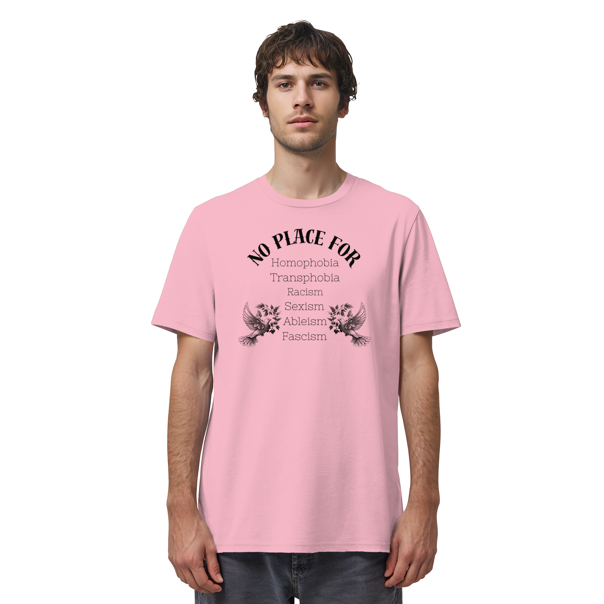 No Place For (schwarze Schrift) - Organic Shirt