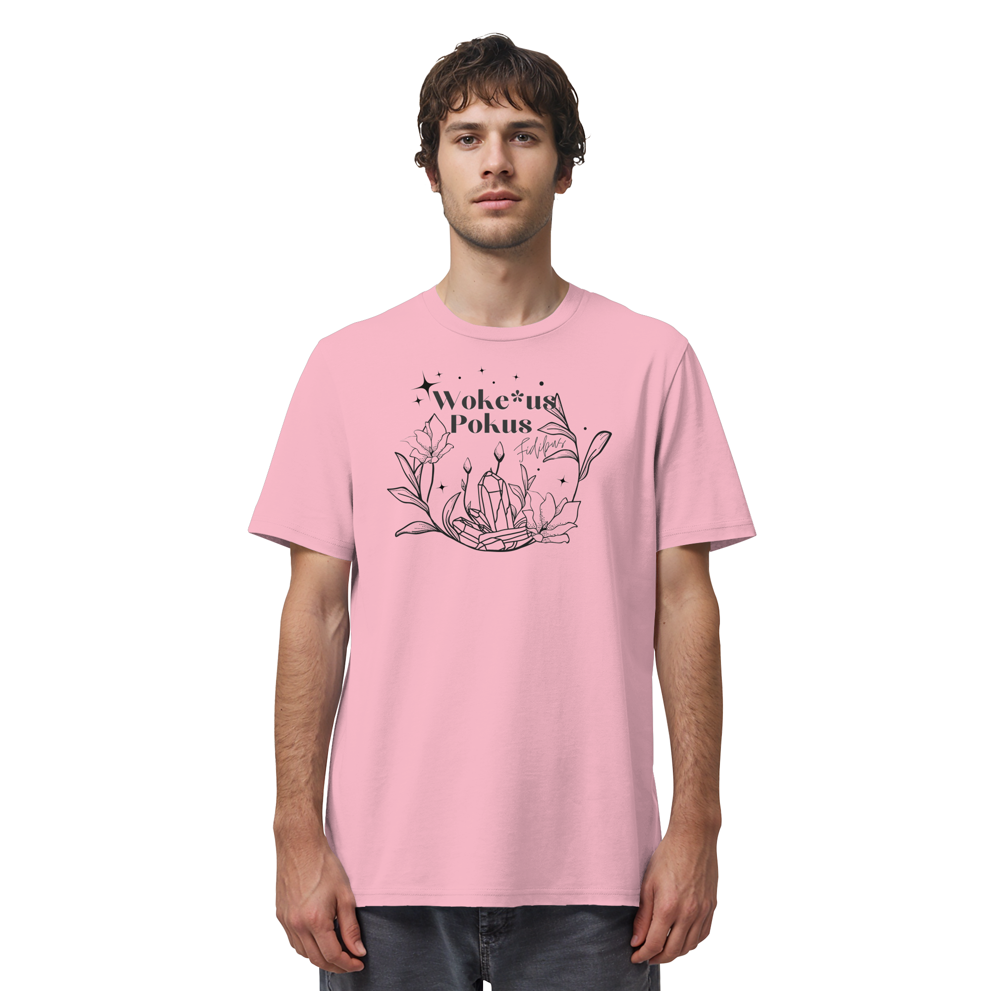 Woke*us Pokus (schwarze Schrift) - Organic Shirt
