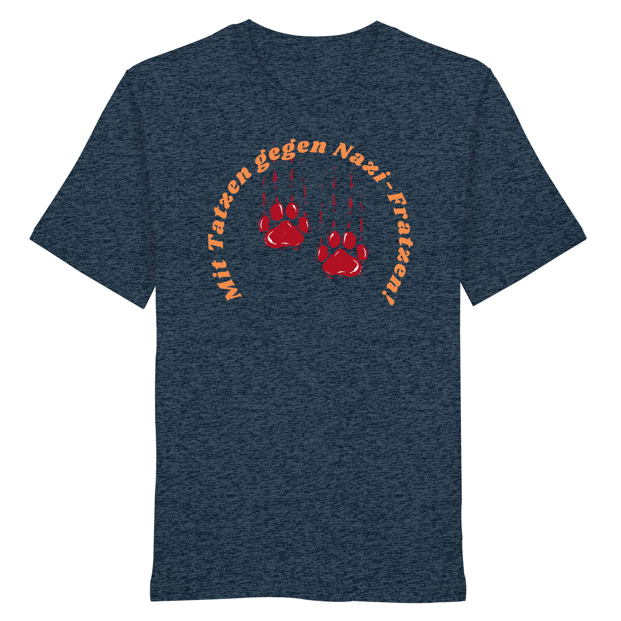 Mit Tatzen gegen Nazi Fratzen - Organic Shirt
