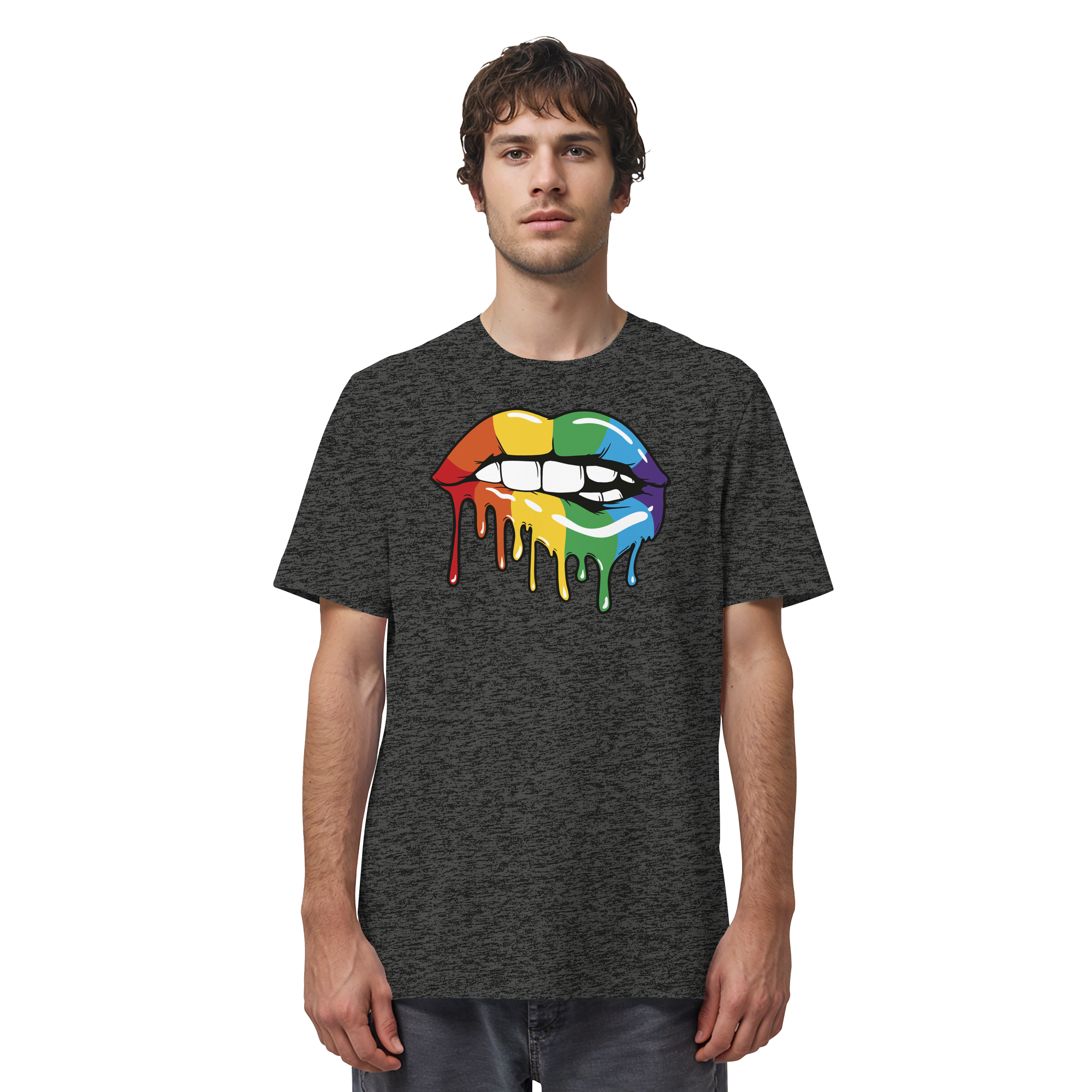 Regenbogen Lippen - Organic Shirt