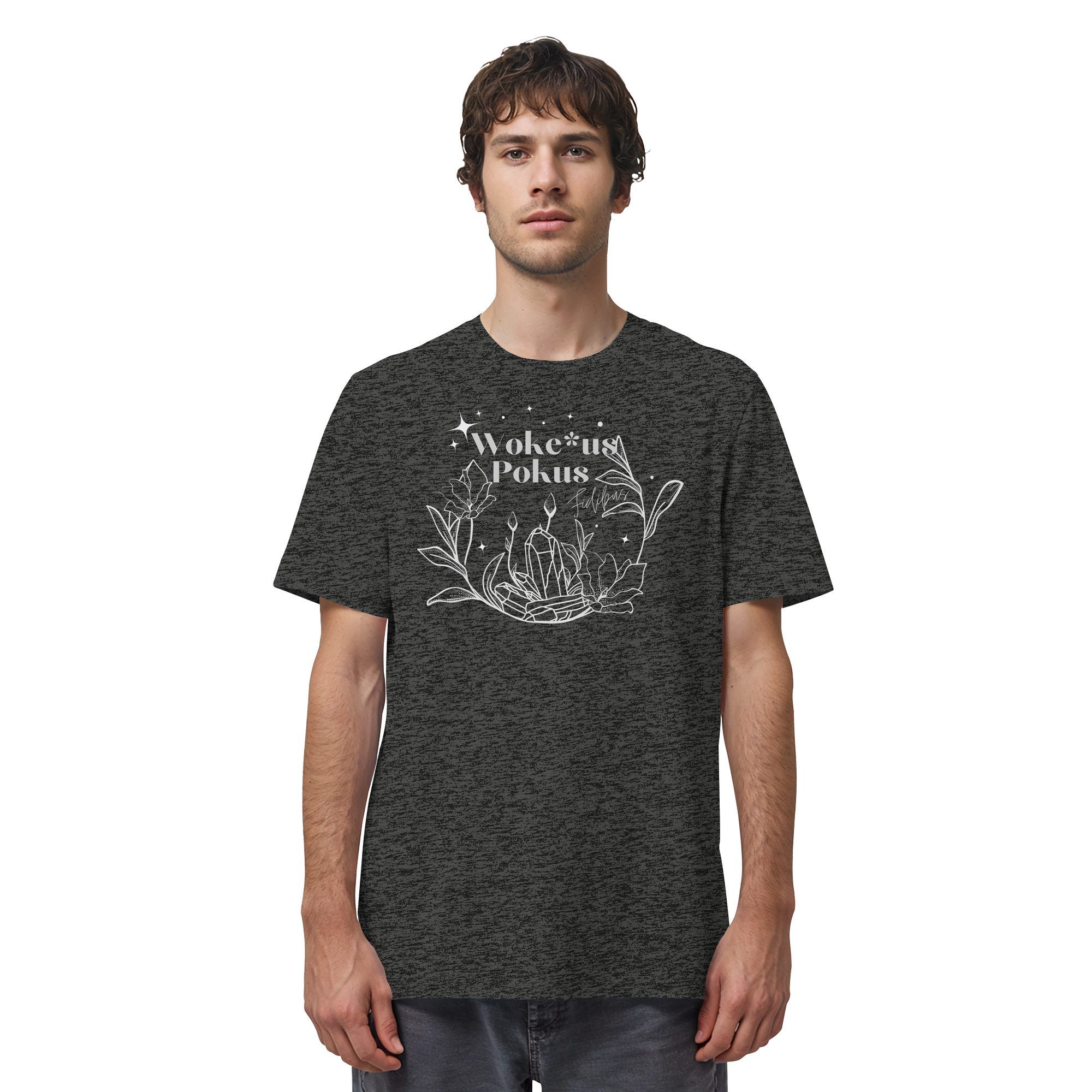 Woke*us Pokus (weiße Schrift) - Organic Shirt