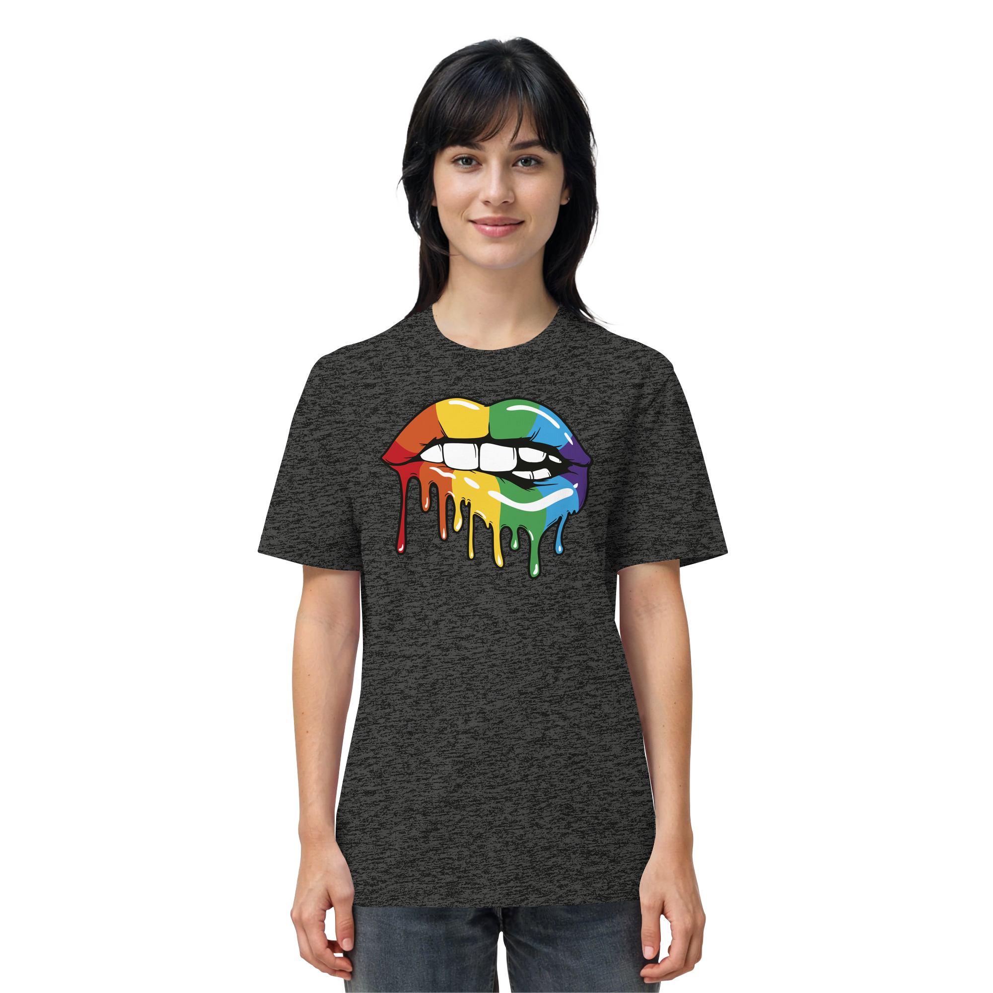Regenbogen Lippen - Organic Shirt