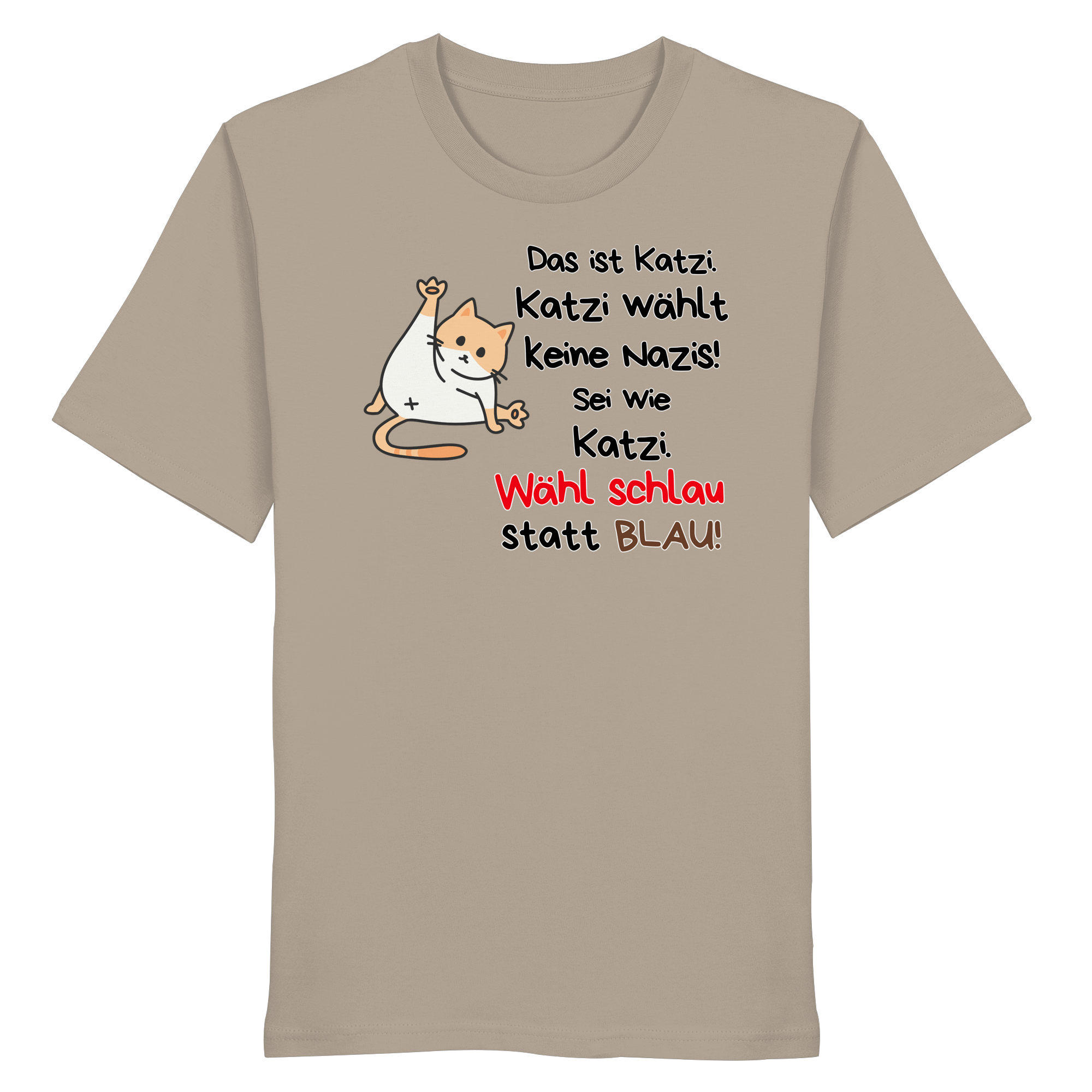 Katzi wählt keine Nazis! - Organic Shirt
