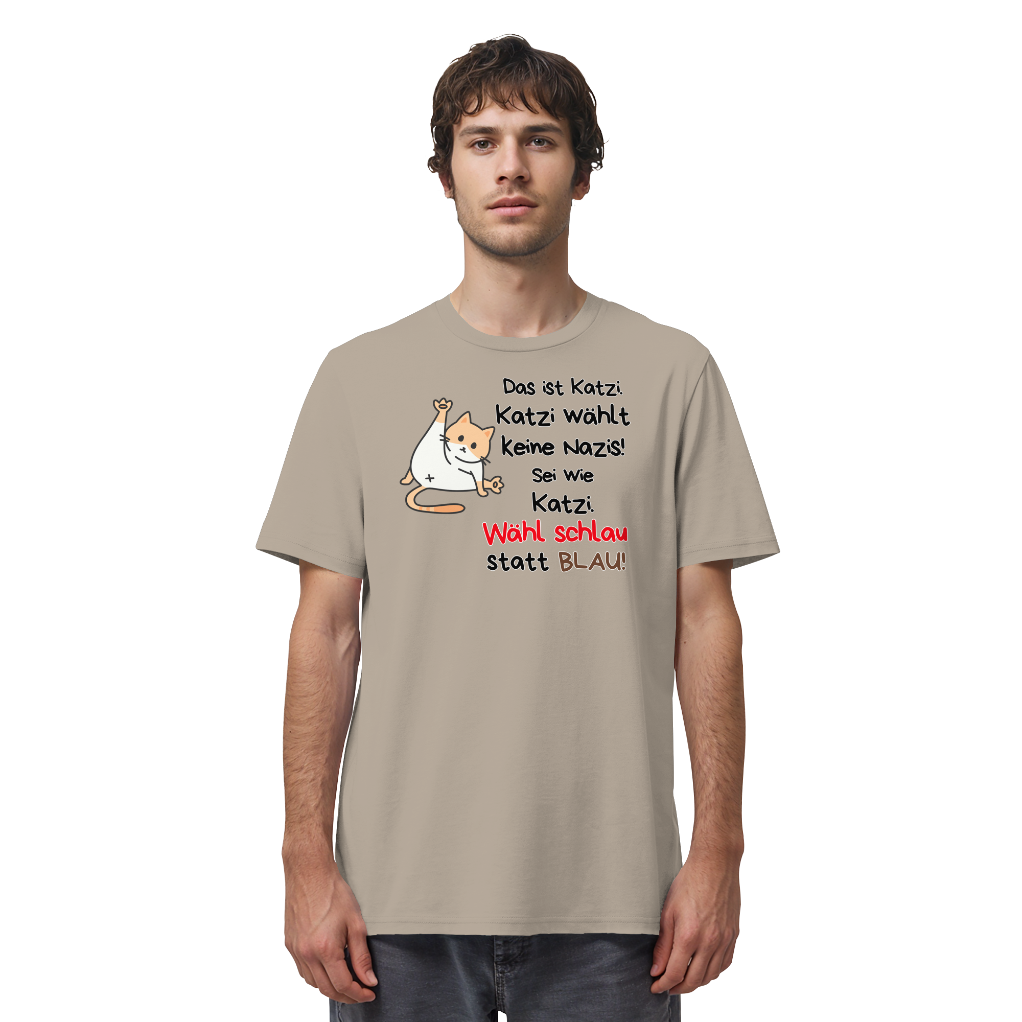 Katzi wählt keine Nazis! - Organic Shirt