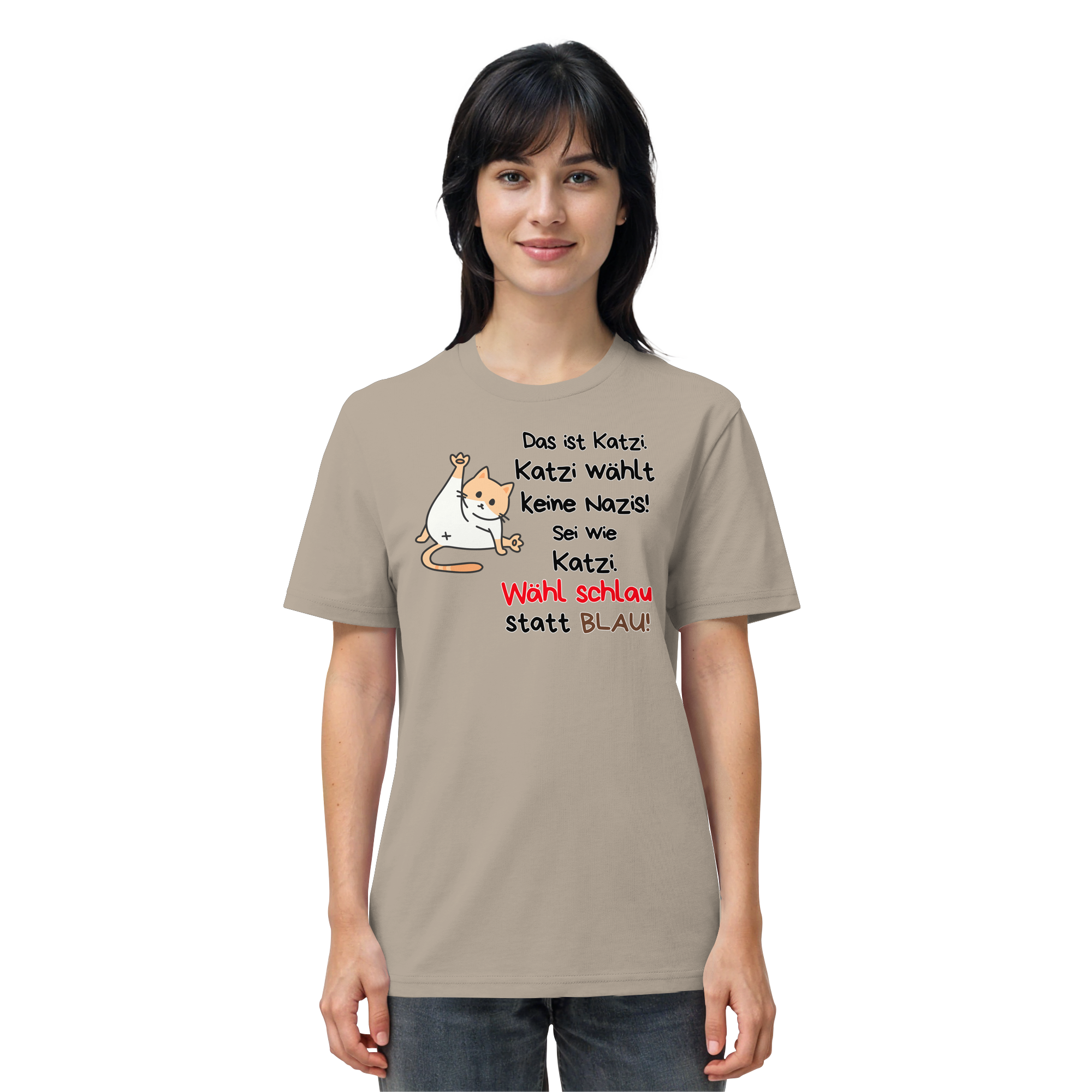 Katzi wählt keine Nazis! - Organic Shirt