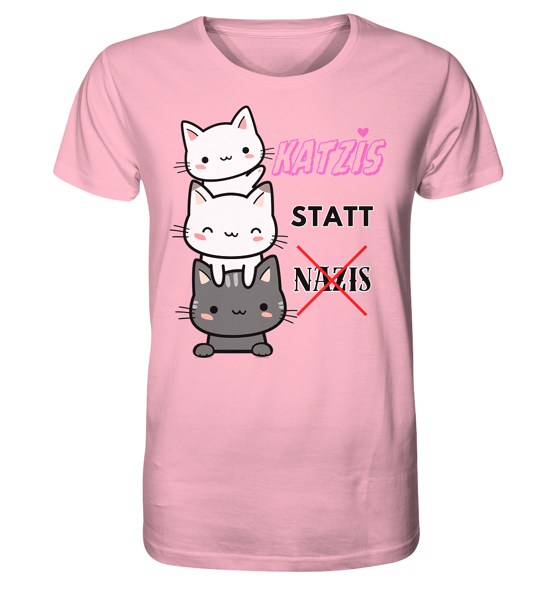 Katzis statt Nazis - Organic Shirt